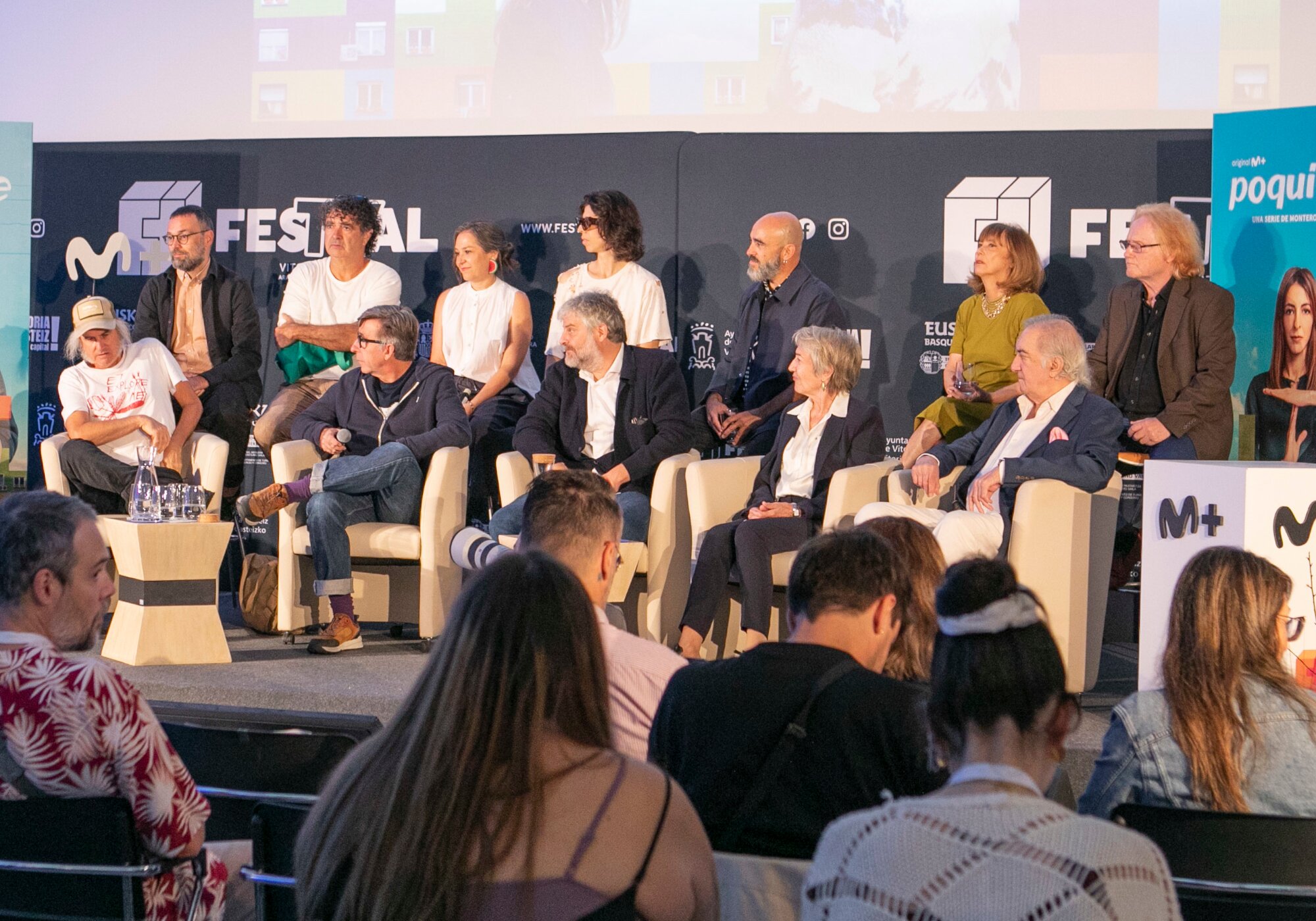 El equipo de &#39;Poquita fe&#39; en el FesTVal de Vitoria