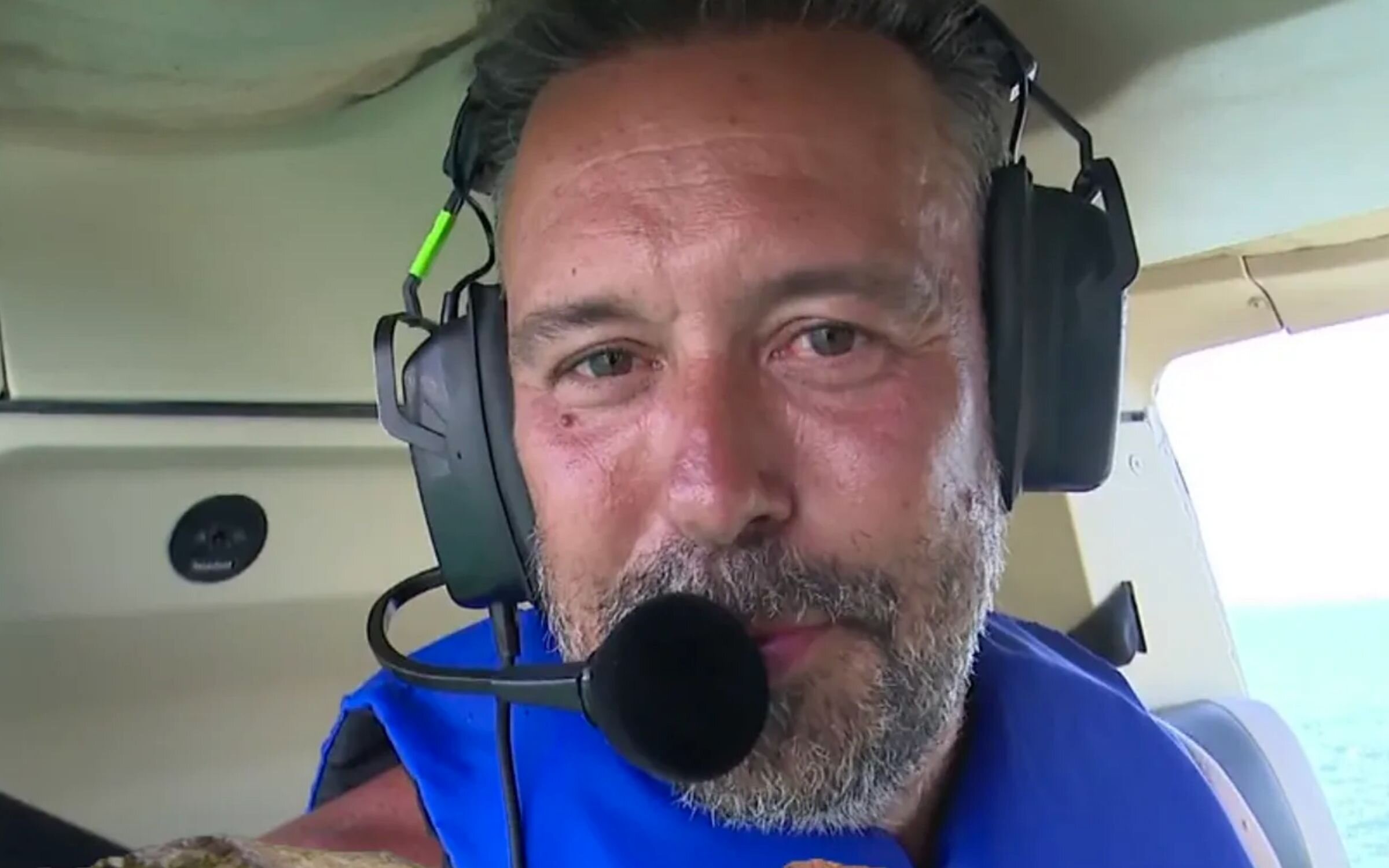 Kike Calleja en su salto del helicóptero de la segunda edición de &#39;Supervivientes All Stars&#39;