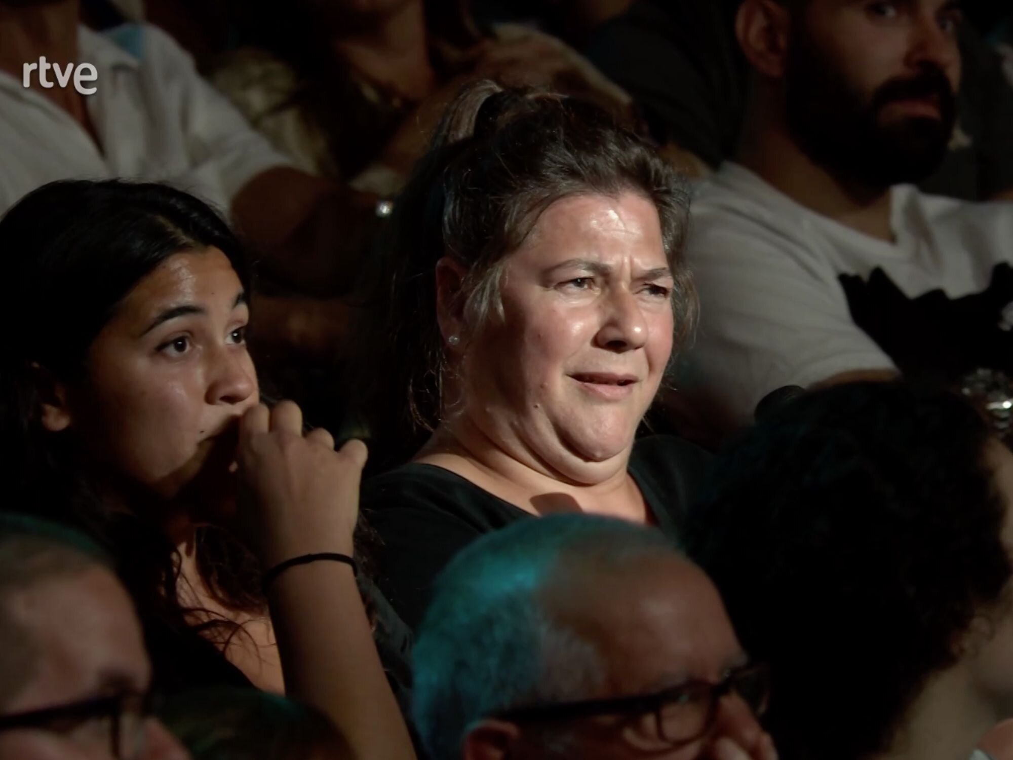 Una señora del público debatiendo con Mariló Montero en &#39;La revuelta&#39;