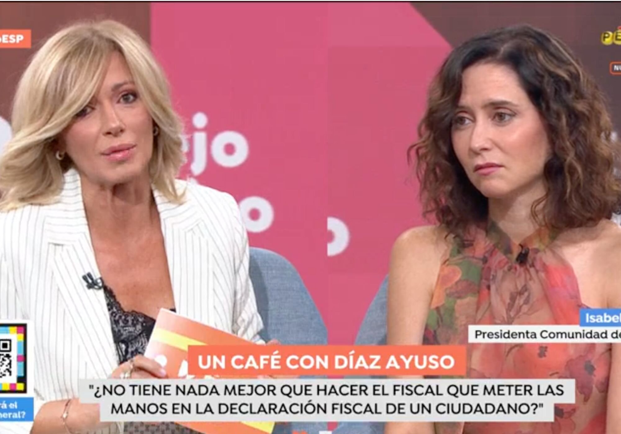 Susanna Griso charló con Isabel Díaz Ayuso en 'Espejo público