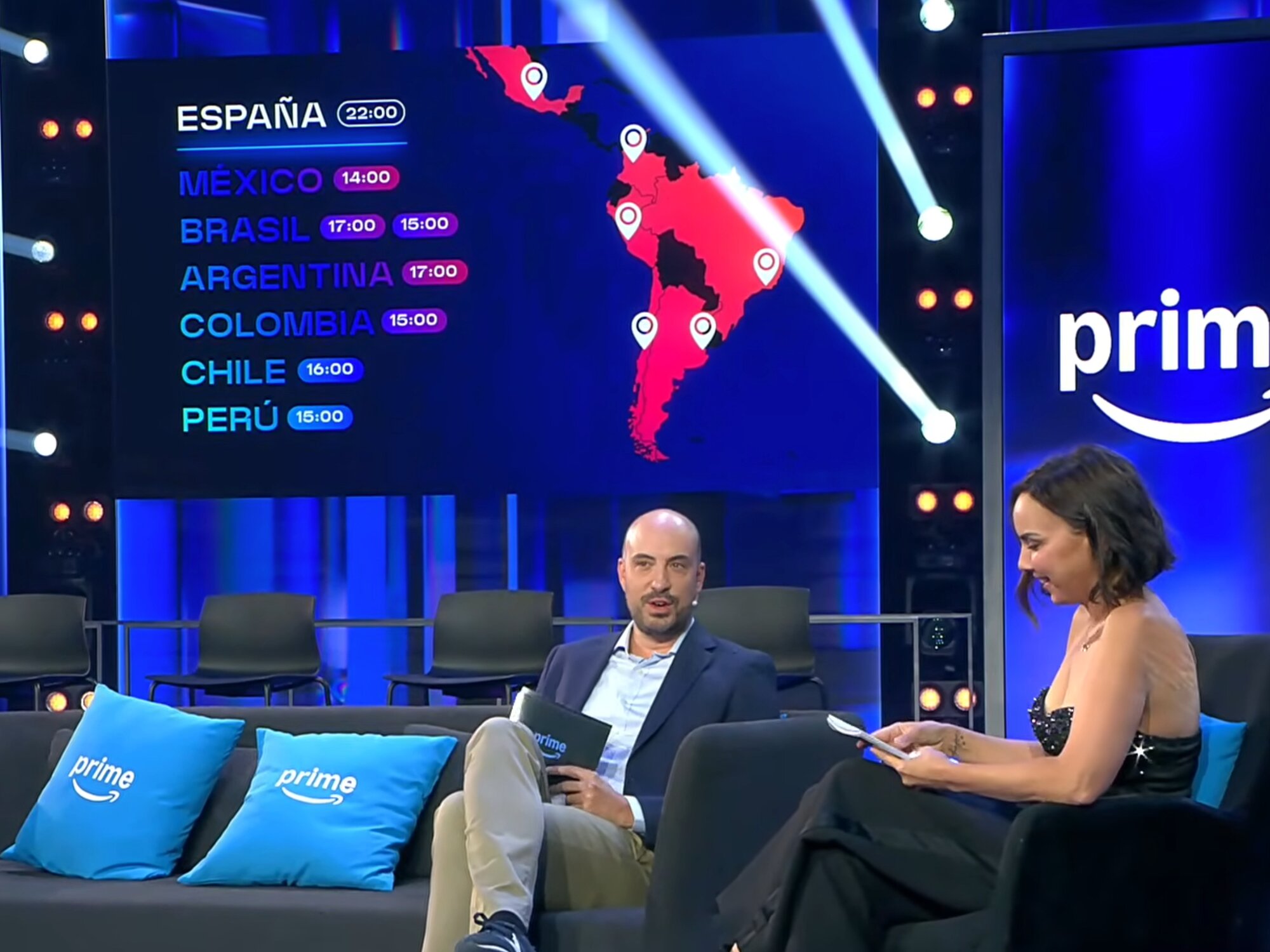 Óscar Prol y Chenoa en la presentación de 'OT 2025'