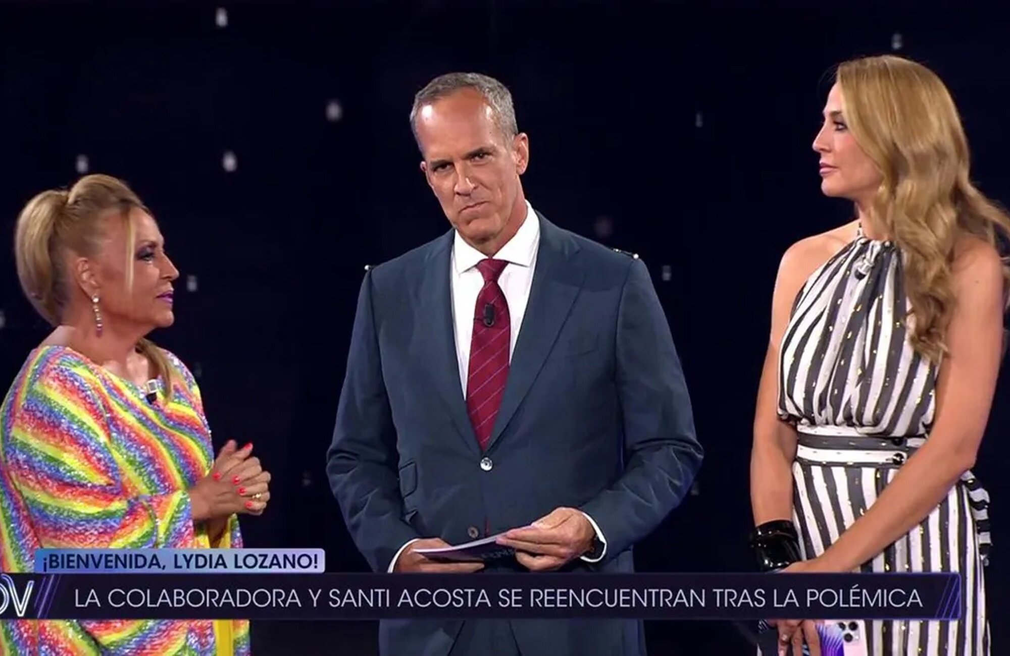 Lydia Lozano en su primer día de colaboradora de &#39;¡De viernes!&#39; junto a Santi Acosta y Beatriz Archidona