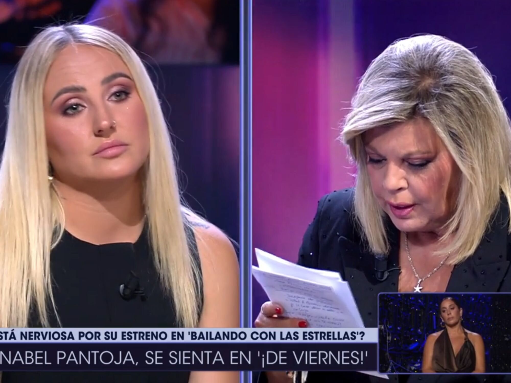 Rocío Flores y Terelu enfrentándose en '¡De viernes!'