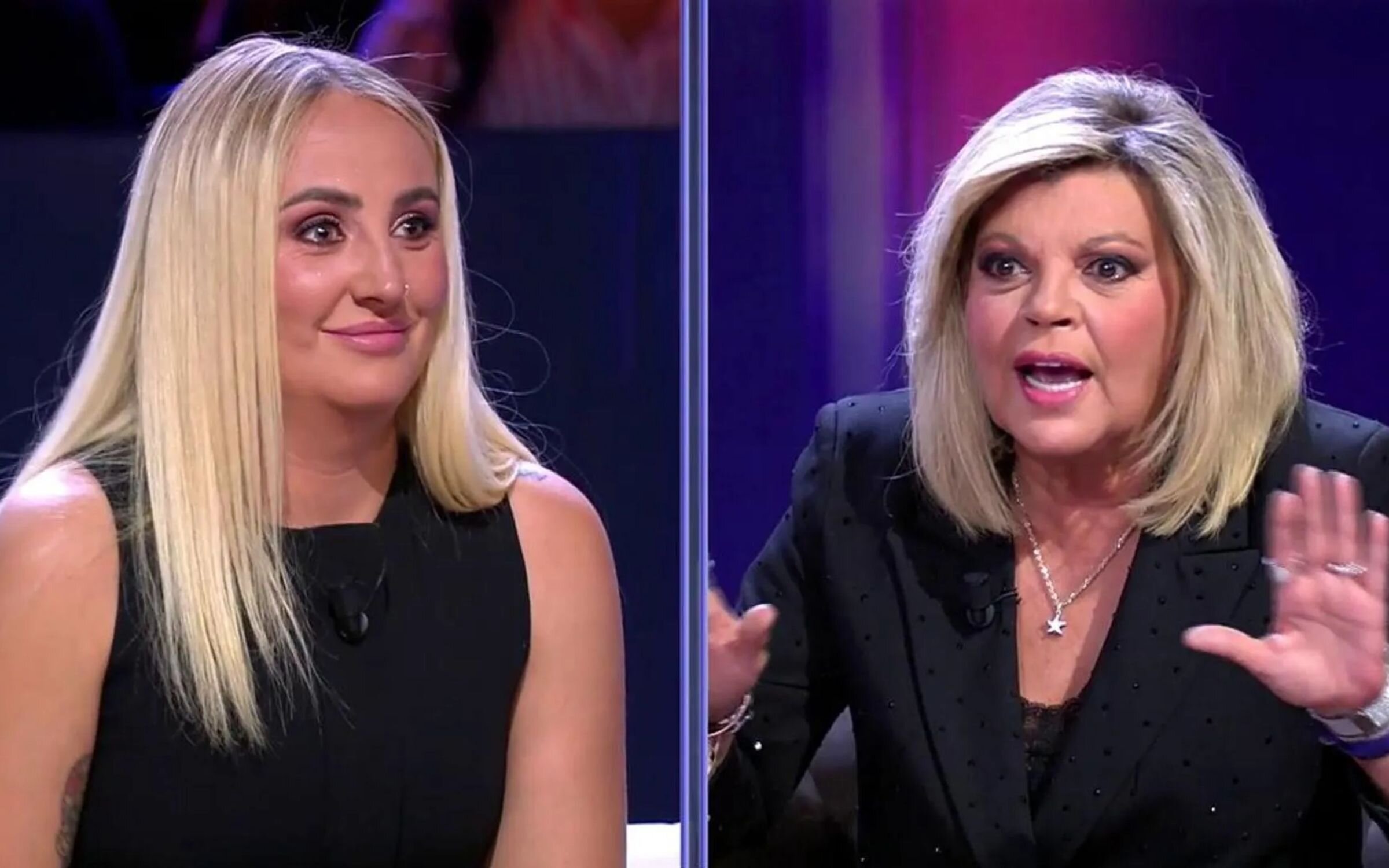 Terelu Campos se enfrenta a Rocío Flores durante su entrevista en 'Fiesta'