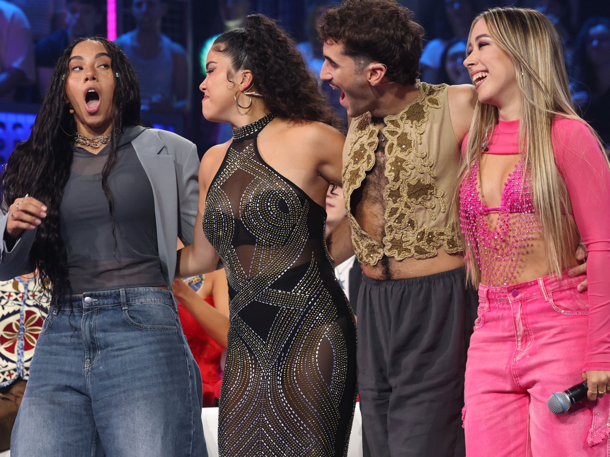 Téyou, María Cruz, Carlos y Laura Muñoz en la Gala 0 de 'Operación Triunfo 2025'