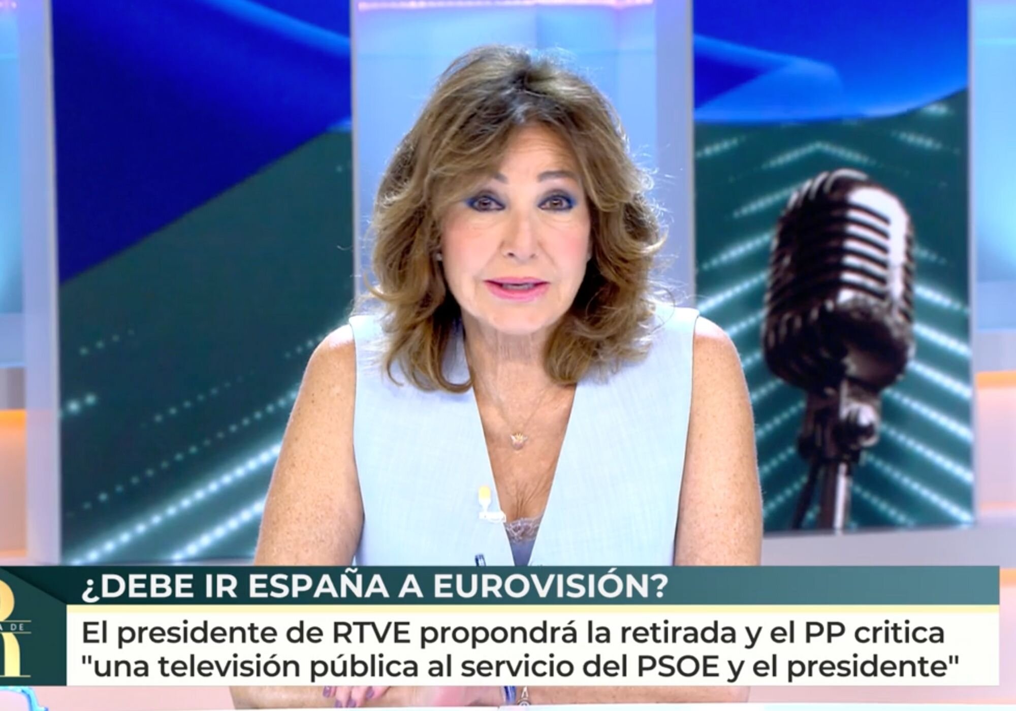 Ana Rosa Quintana fue muy crítica con RTVE y su decisión con respecto a Eurovisión