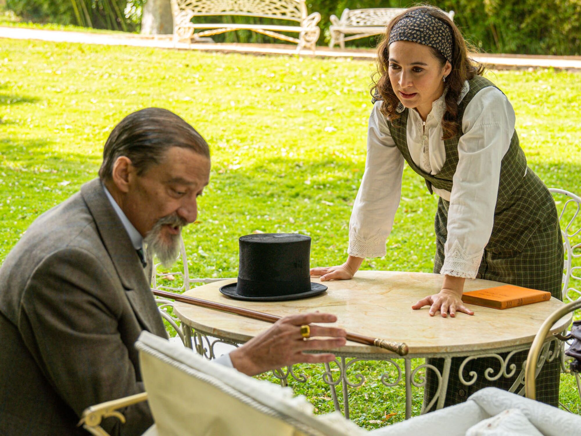 El barón de Valladares y Catalina discutiendo en &#39;La promesa&#39;