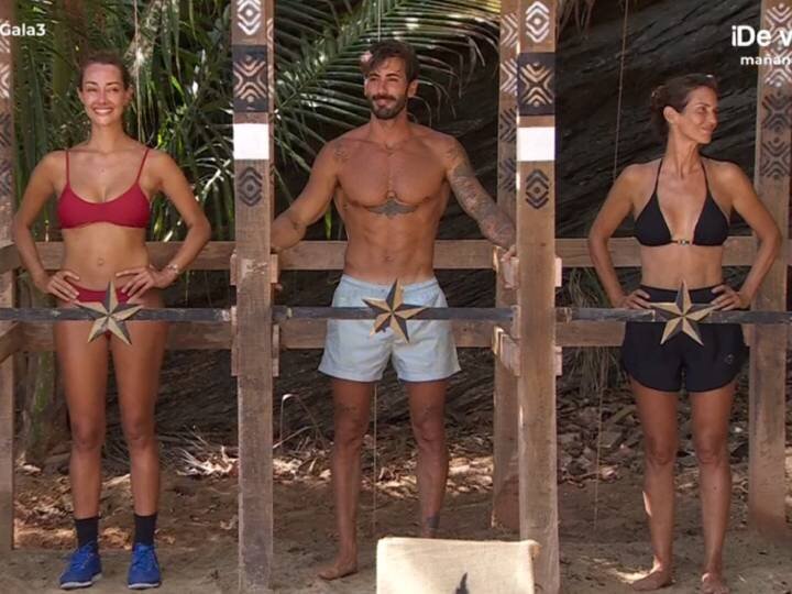 Adara, Iván y Elena en la ceremonia de salvación de la gala 3 de &#39;Supervivientes All Stars 2025&#39;