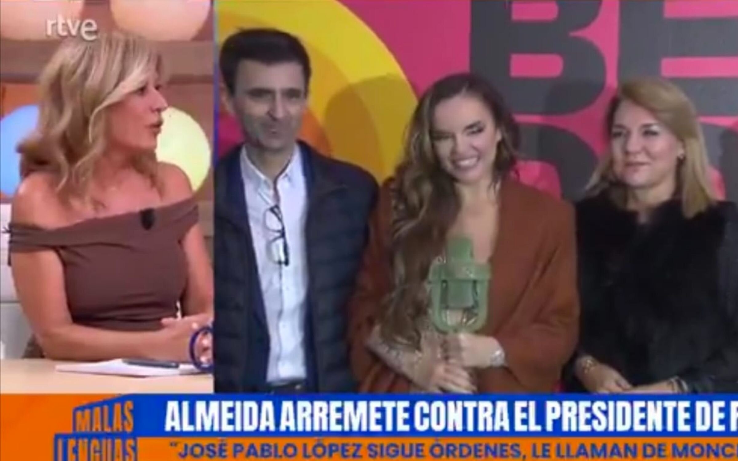 Esther Palomeras en el plató de &#39;Malas lenguas&#39; opina sobre las declaraciones de Almeida