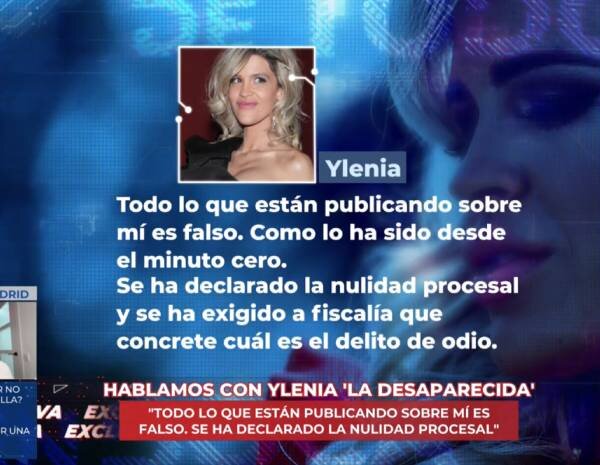 &#39;En boca de todos&#39; emite las declaraciones de Ylenia tras su supuesta desaparición