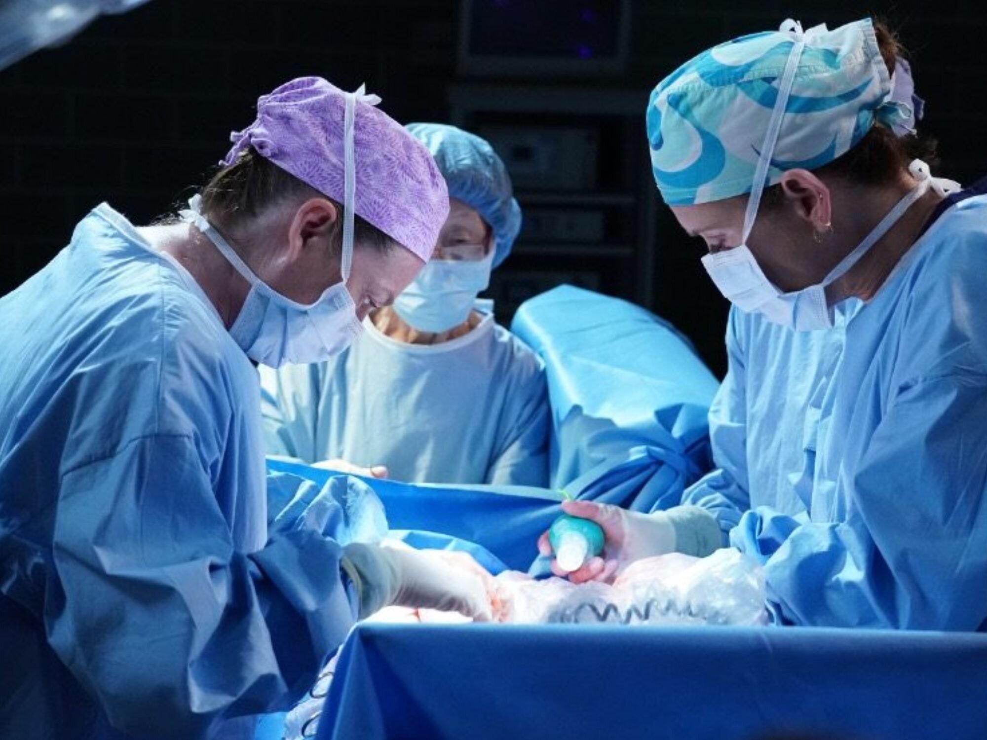 Algunos personajes de 'Anatomía de Grey', serie en la que Brad Everett Young tuvo un cameo