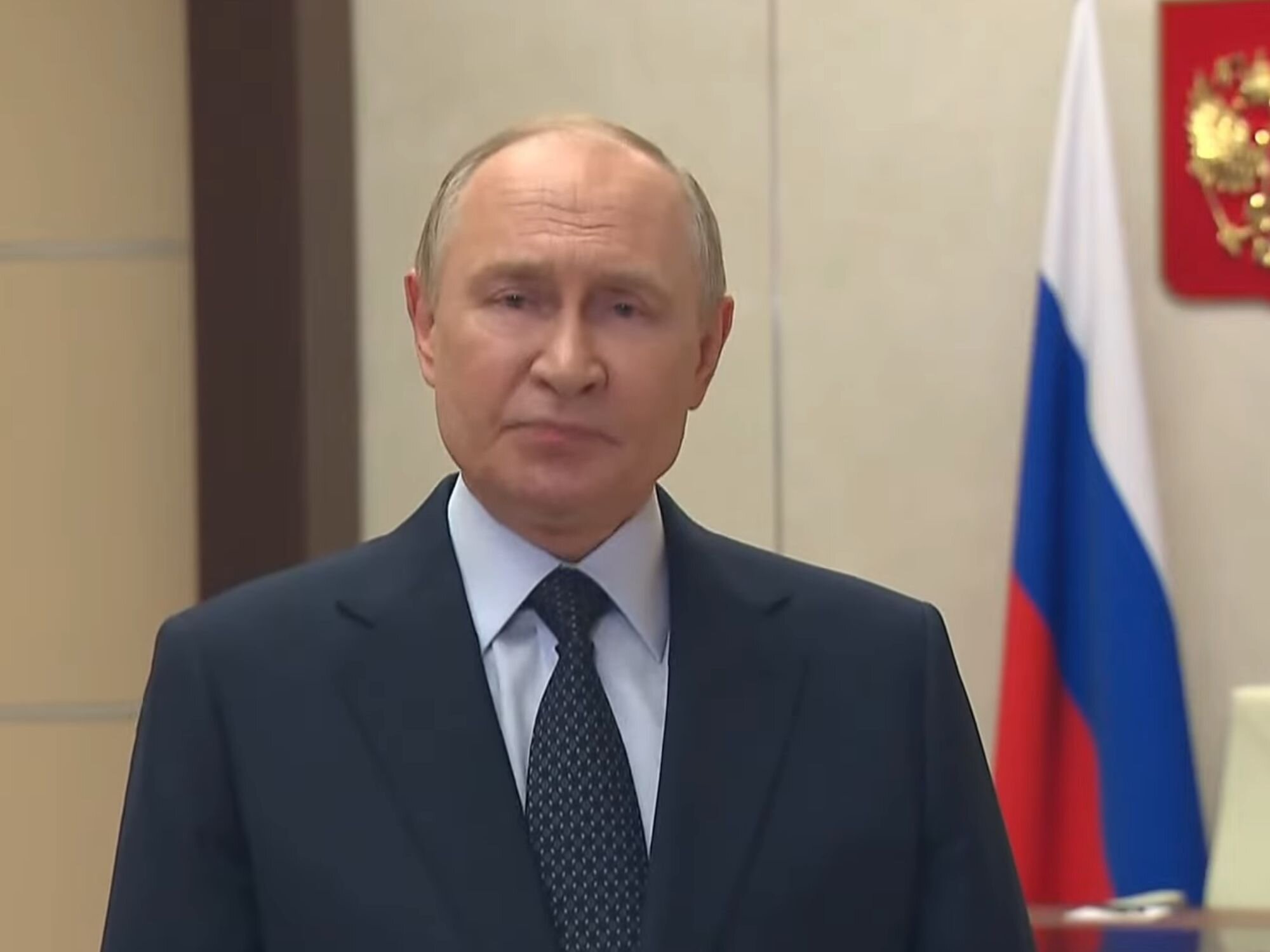 Vladimir Putin, presidente de Rusia, mandó un mensaje en vídeo