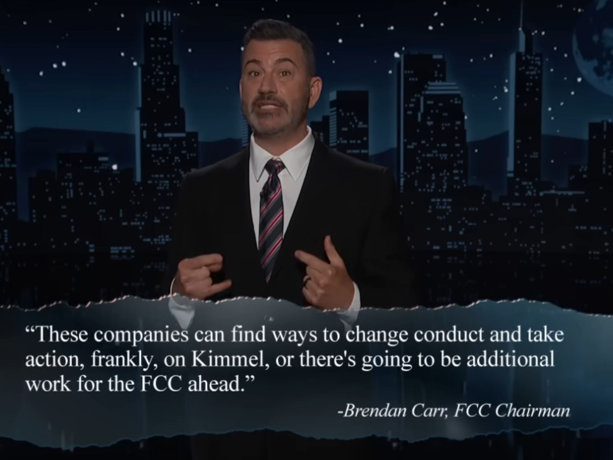 Jimmy Kimmel atacando a Trump en el show de &#39;Jimmy Kimmel Live&#39;