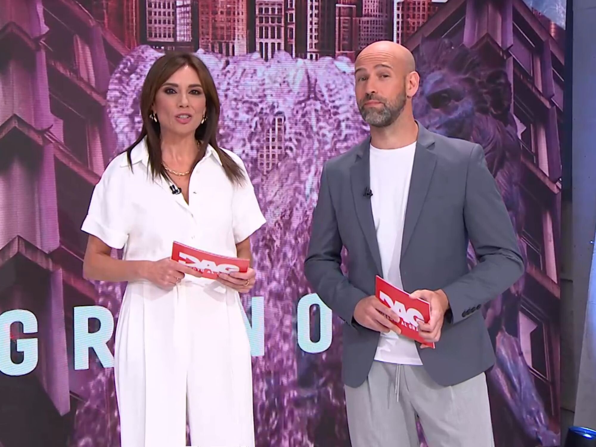 Marta Flich y Gonzalo Miró presentando &#39;Directo al grano&#39;