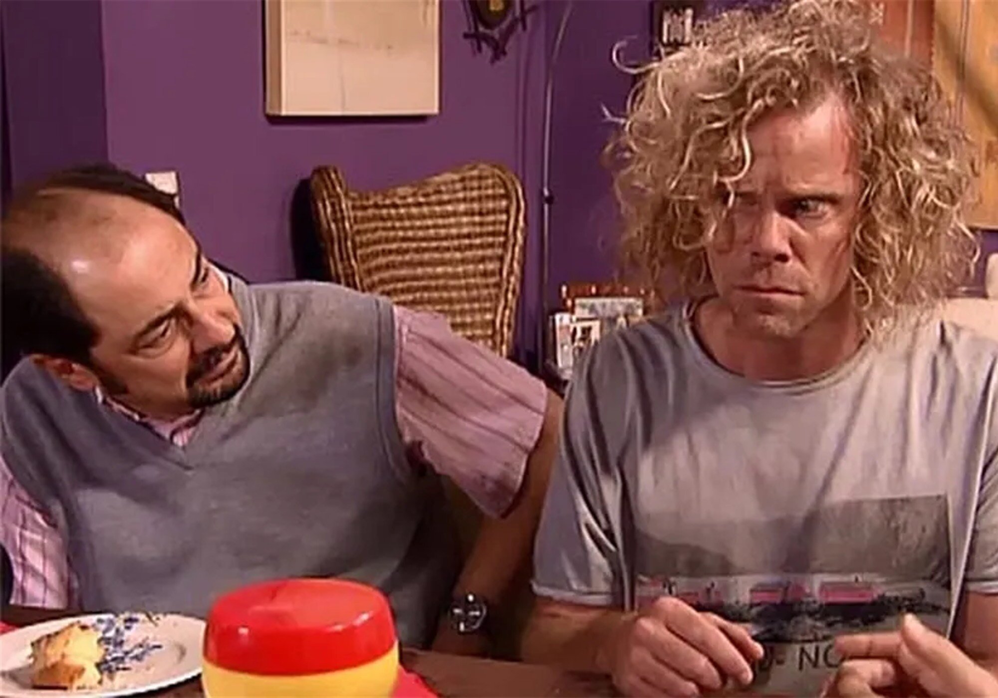 Jimmy Shaw, en una escena de &#39;La que se avecina&#39;, junto a Jordi Sánchez