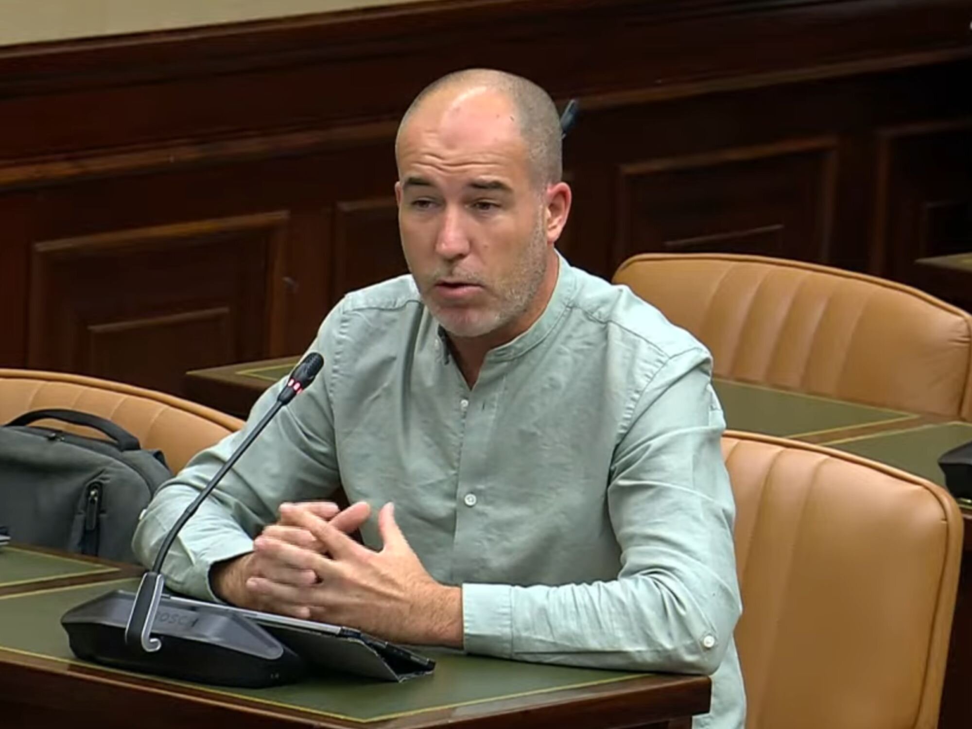 Josu Estarrona Elizondo en la Comisión Mixta de Control Parlamentario