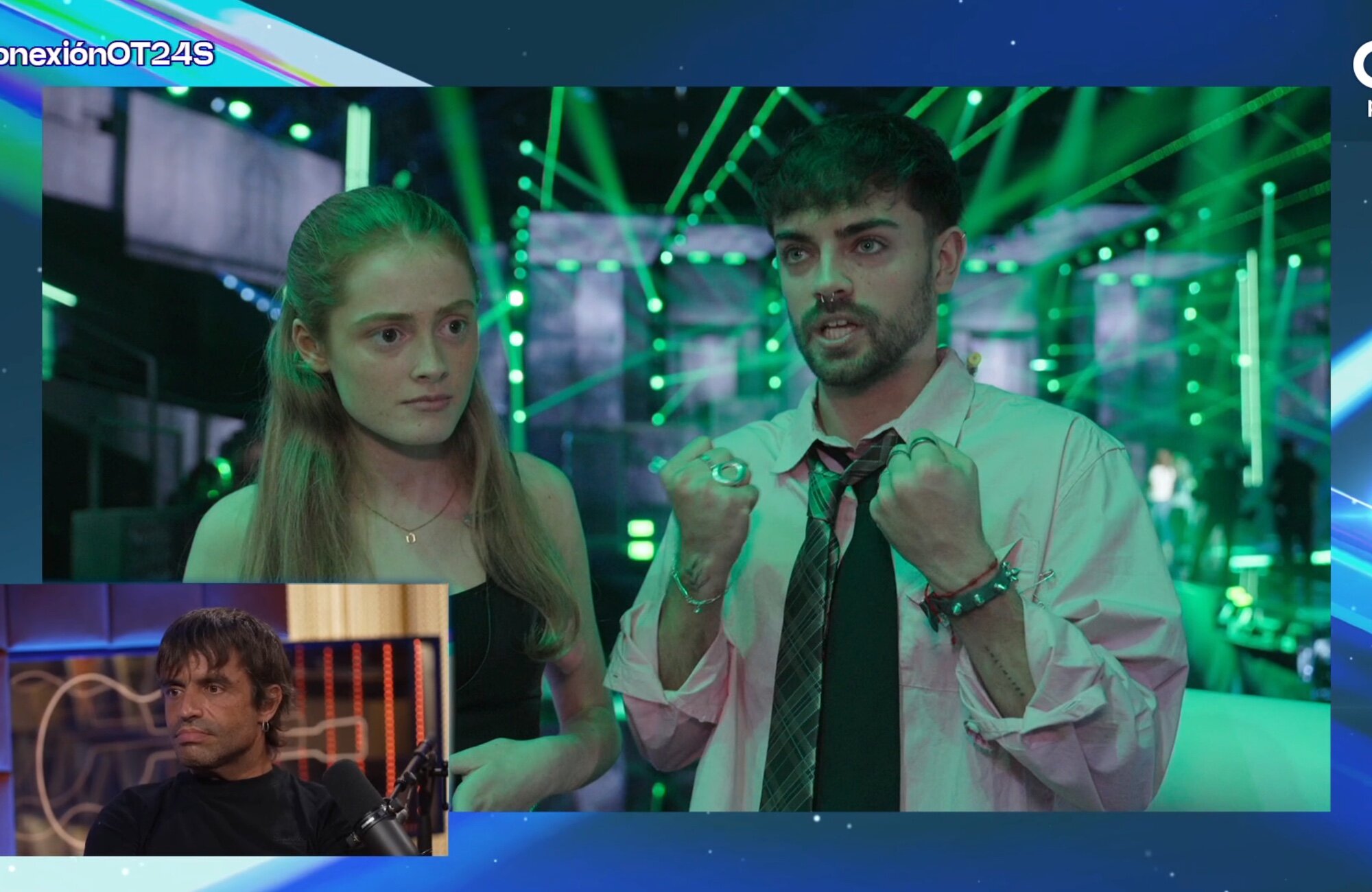 Olivia e Iván Rojo en los ensayos de la gala 1 de &#39;OT 2025&#39;