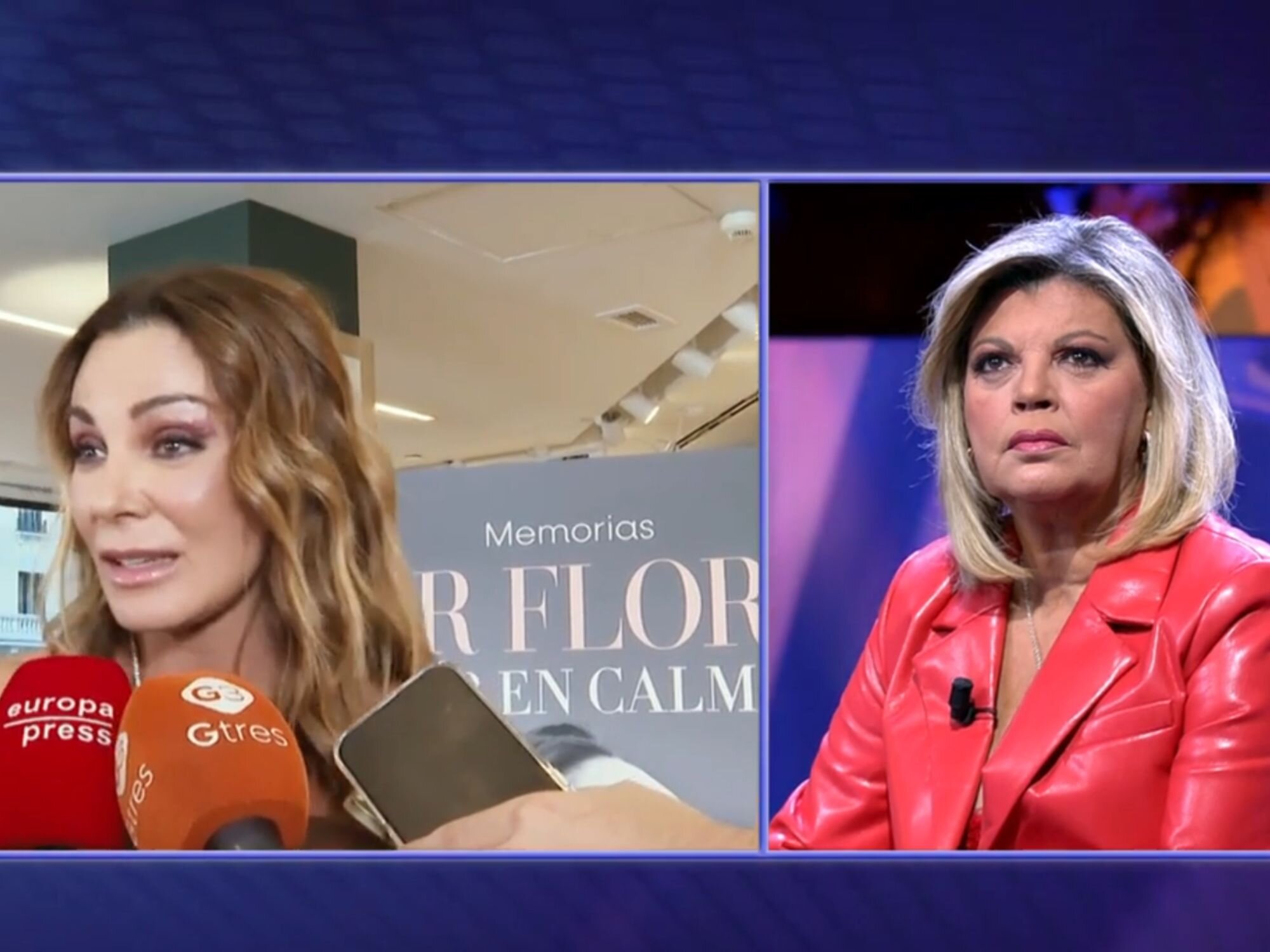 Terelu Campos viendo a Mar Flores en &#39;¡De viernes!&#39;