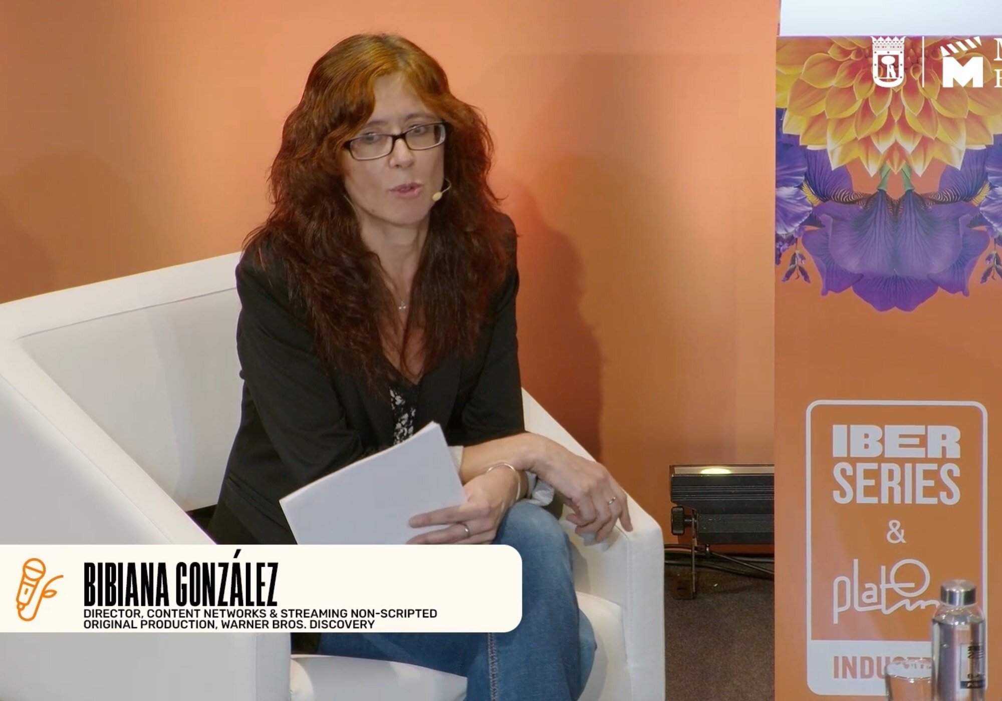 Bibiana González, en su ponencia en Iberseries &amp; Platino Industria