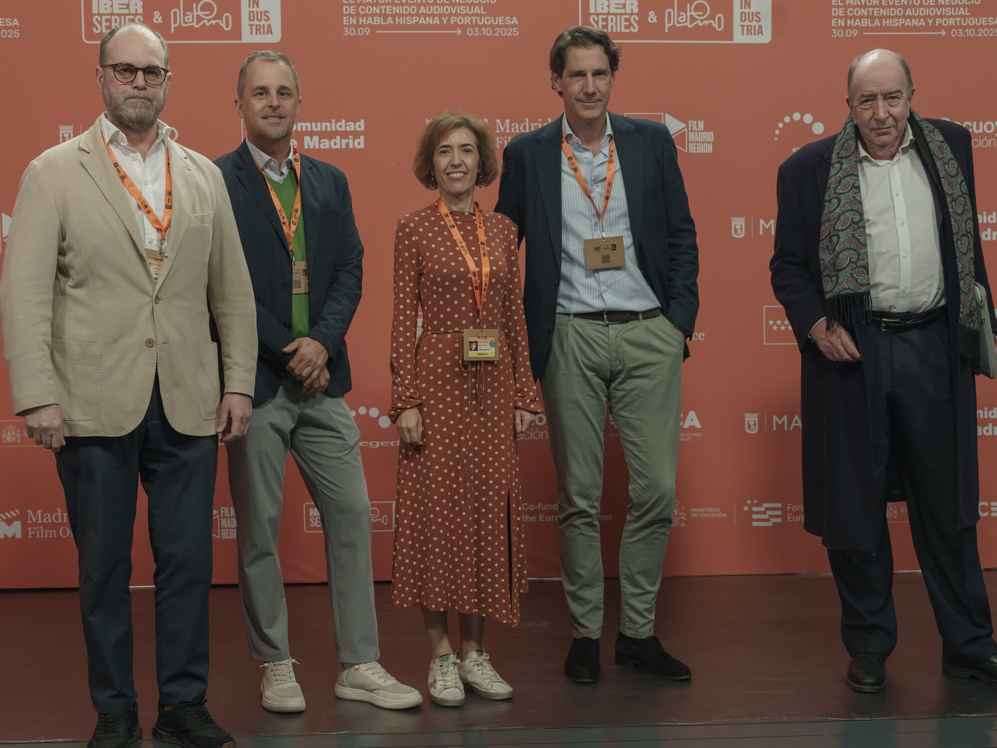 Pablo Nogueroles, Christian Gockel, Mercedes Gamero, Moritz von Kruedener y John Hopewell en Iberseries y Platino Industria 2025