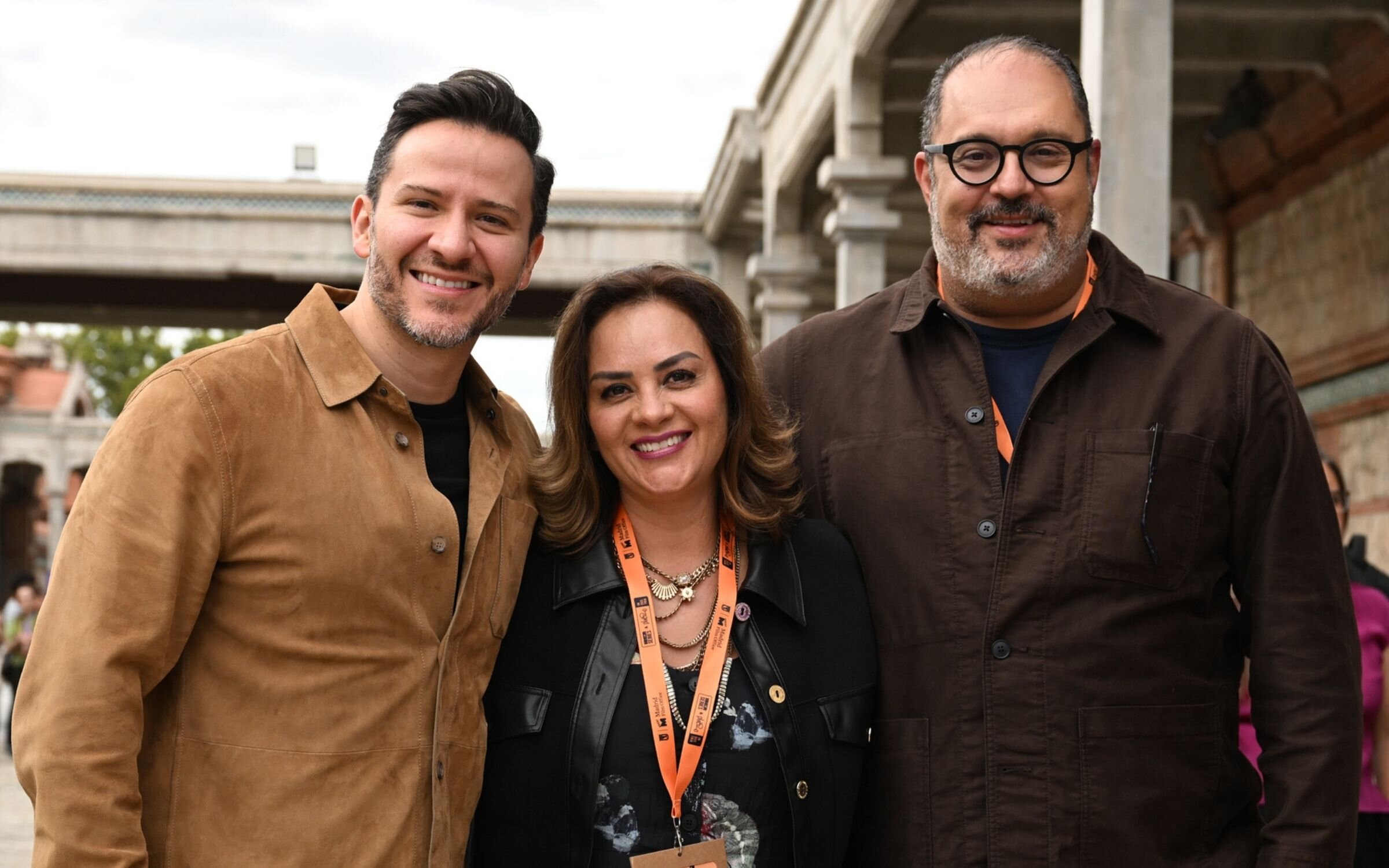 Gerardo Morán (Zamora Films), Mónica Vargas (Trasciende Films) y Guillermo Saldaña en Iberseries & Platino industria