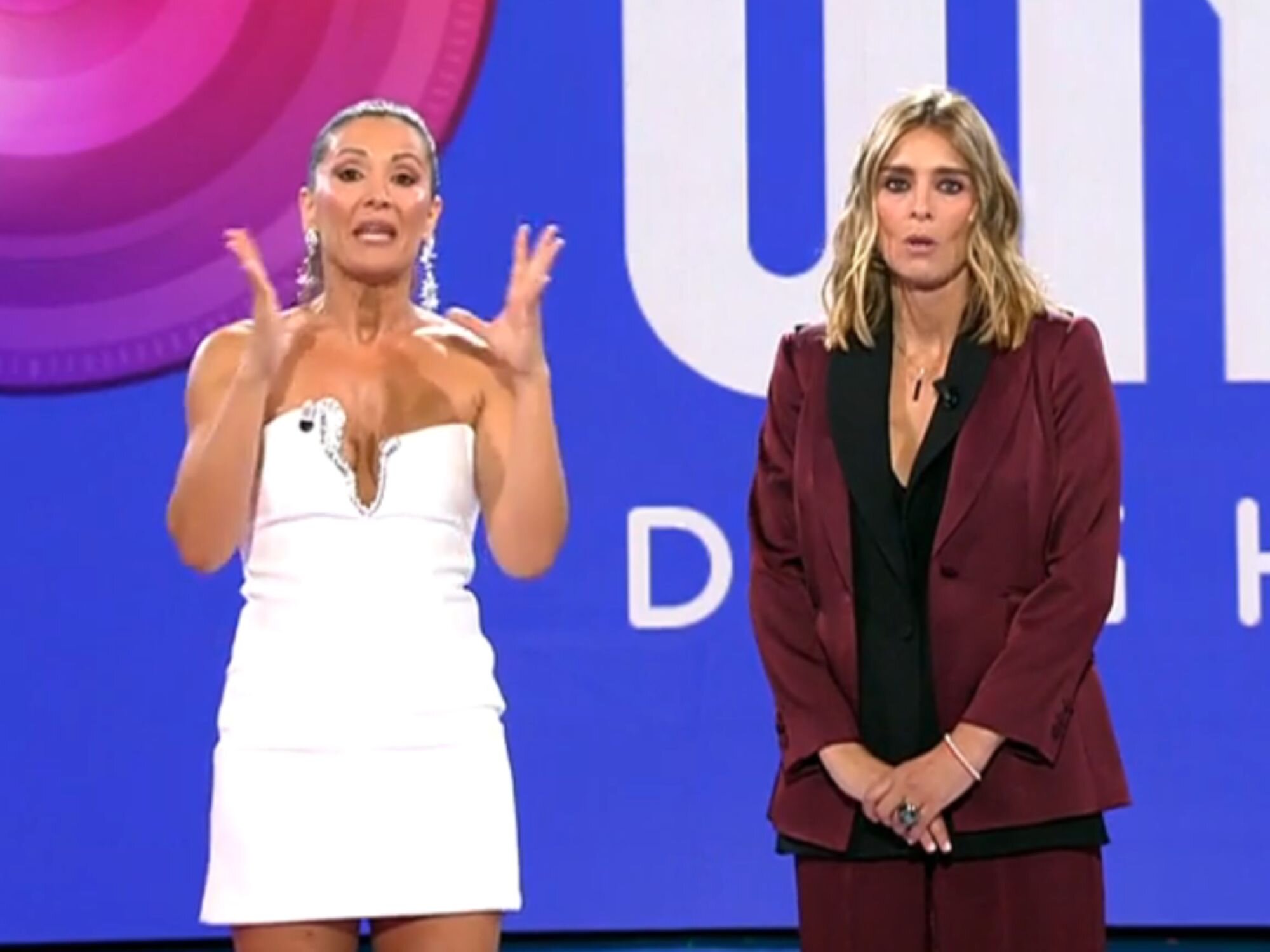 Nagore Robles y Sandra Barneda en su reencuentro en el plató de 'Supervivientes All Stars'