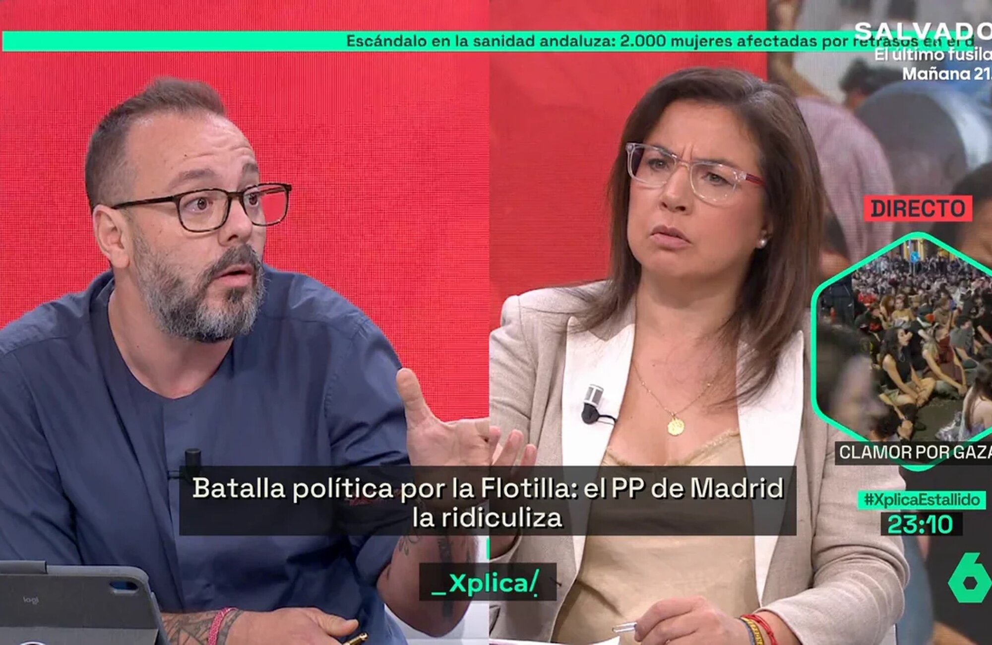 Antonio Maestre y Ana Vázquez en 'laSexta Xplica!'