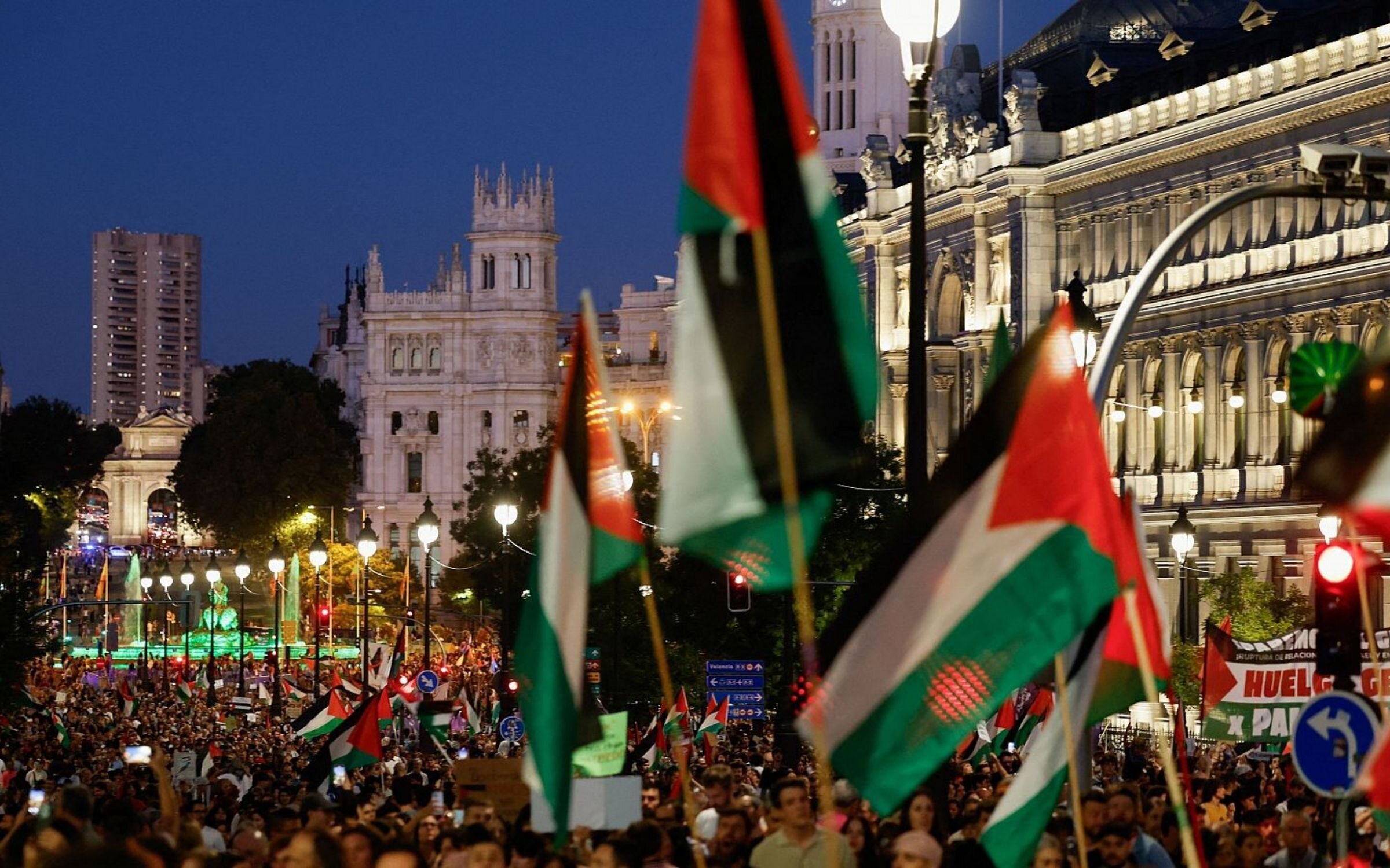 Las protestas en favor de Palestina en España
