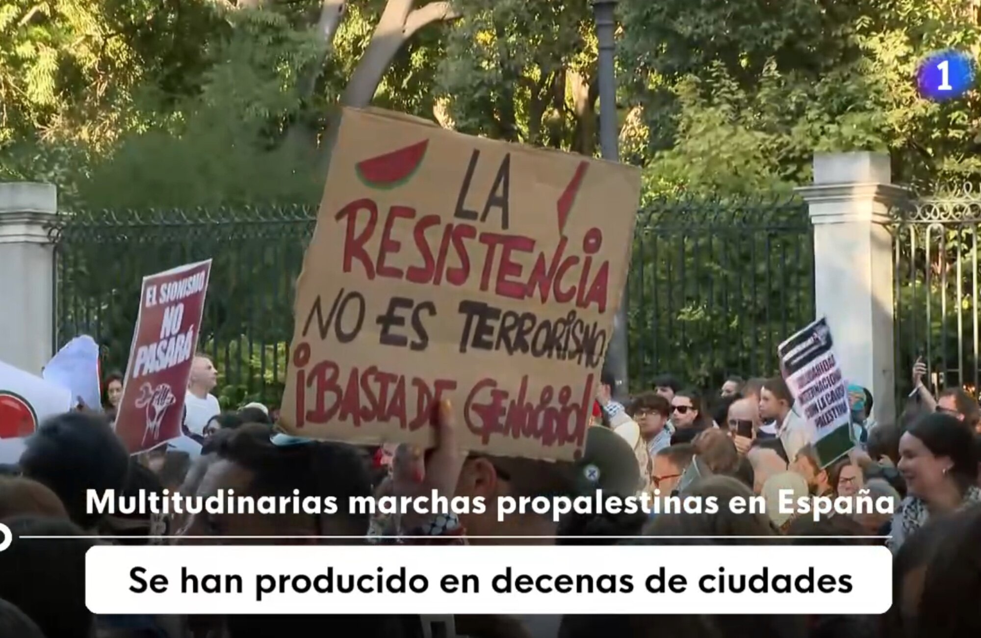 Las protestas en apoyo a Gaza de Madrid