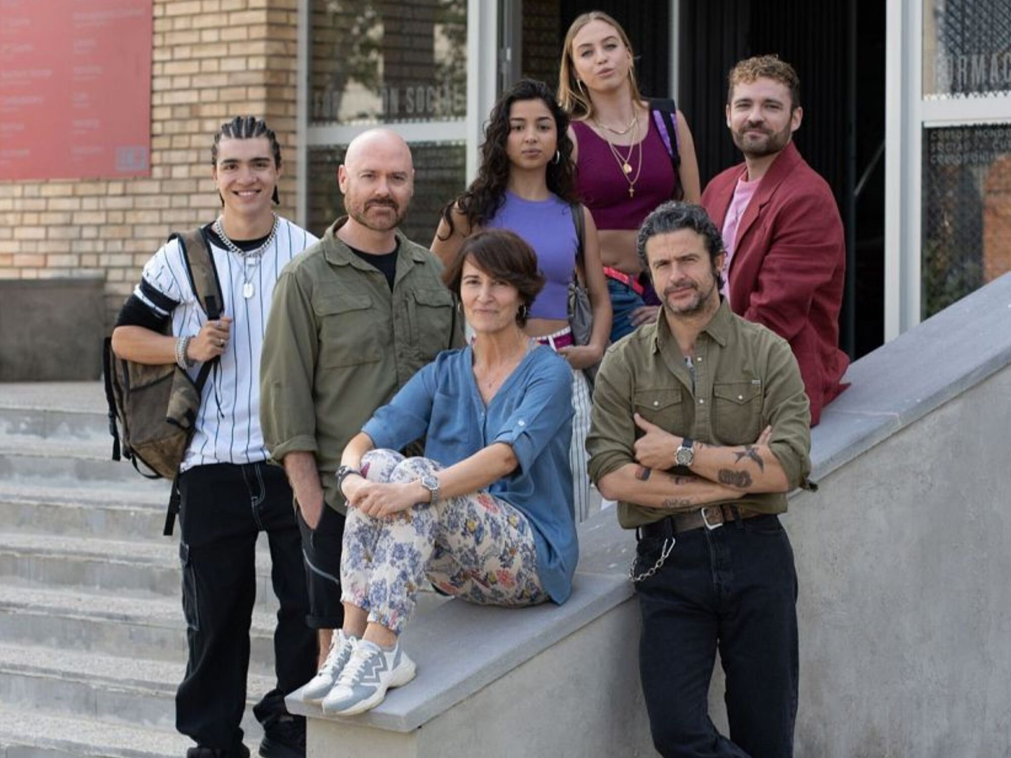 Diego Martín junto a sus compañeros de 'Sin gluten'