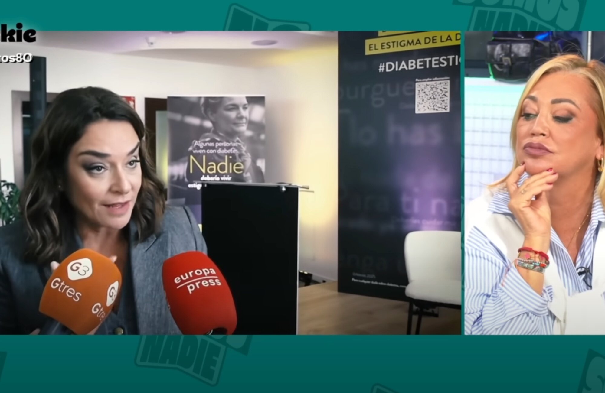 Belén Esteban atiende en &#39;No somos nadie&#39; a las palabras de Toñi Moreno