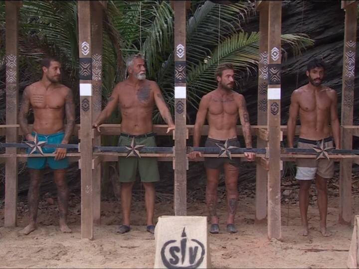 Rubén Torres, Carlos Alba, Tony Spina y Noel Bayarri en la ceremonia de salvación de &#39;Supervivientes All Stars: Conexión Honduras&#39;