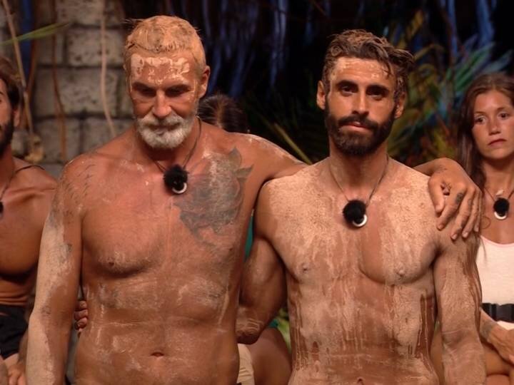 Carlos Alba y Noel Bayarri antes de la expulsión del malagueño de &#39;Supervivientes All Stars 2025&#39;
