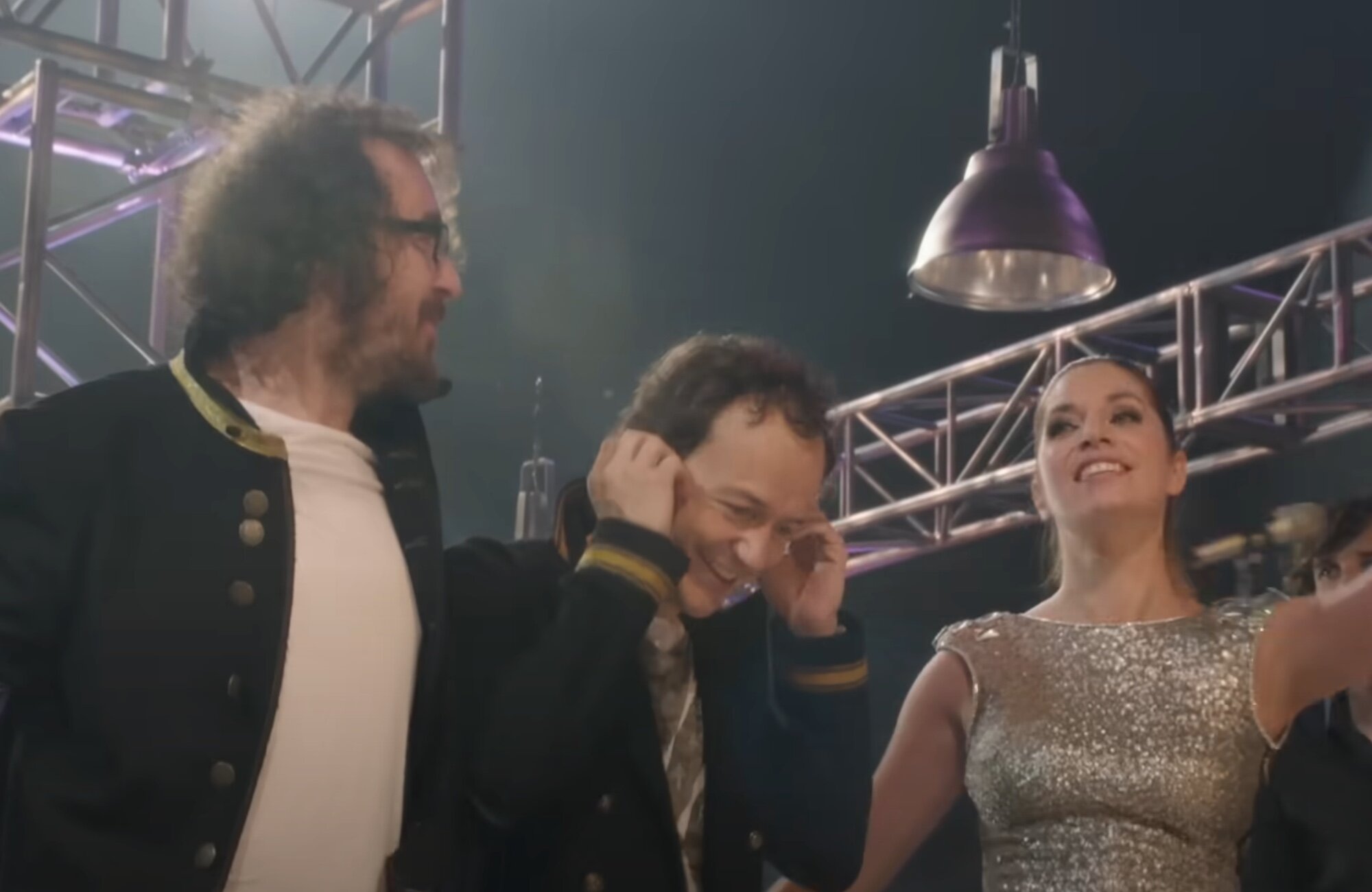 Xabi San Martín, Pablo Benegas y Leire Martínez durante la gira &#39;Primera fila&#39; de La Oreja de Van Gogh