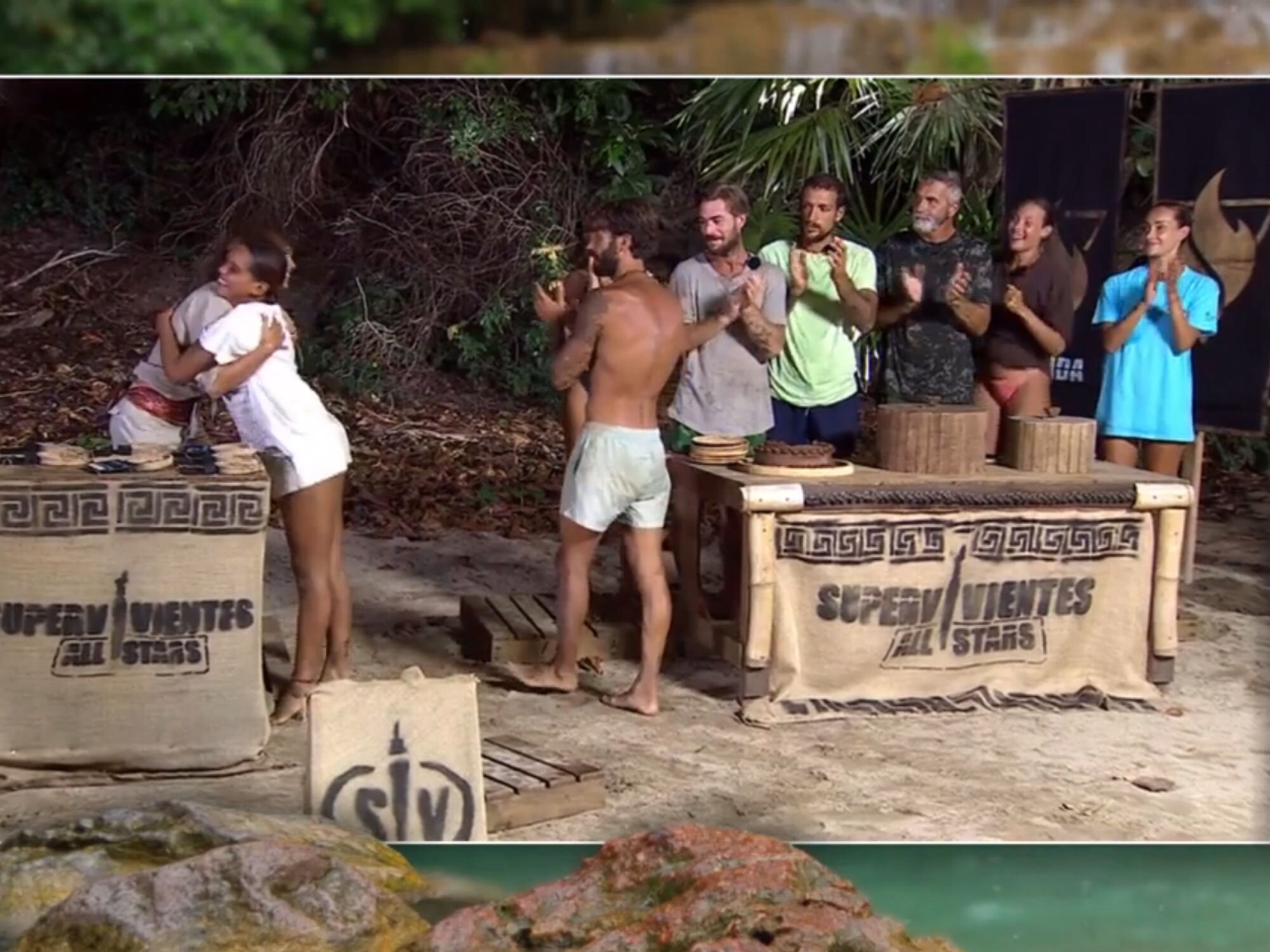 Gloria Camila celebrando su salvación en &#39;Supervivientes All Stars 2&#39;