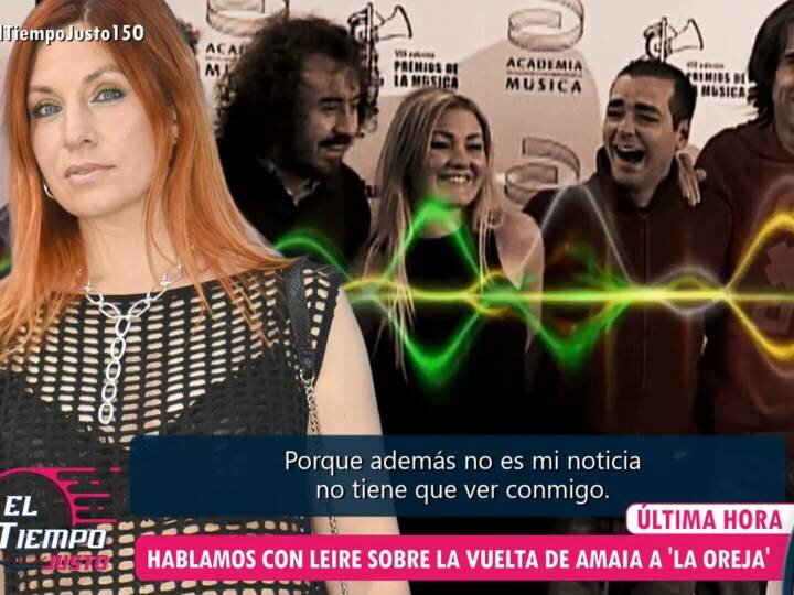 'El tiempo justo' recoge las primeras declaraciones de Leire Martínez ante la vuelta de La Oreja de Van Gogh