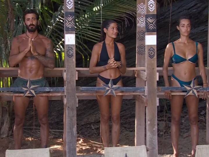 Iván, Miri y Adara en la ceremonia de salvación de la gala 7 de 'Supervivientes All Stars 2025'