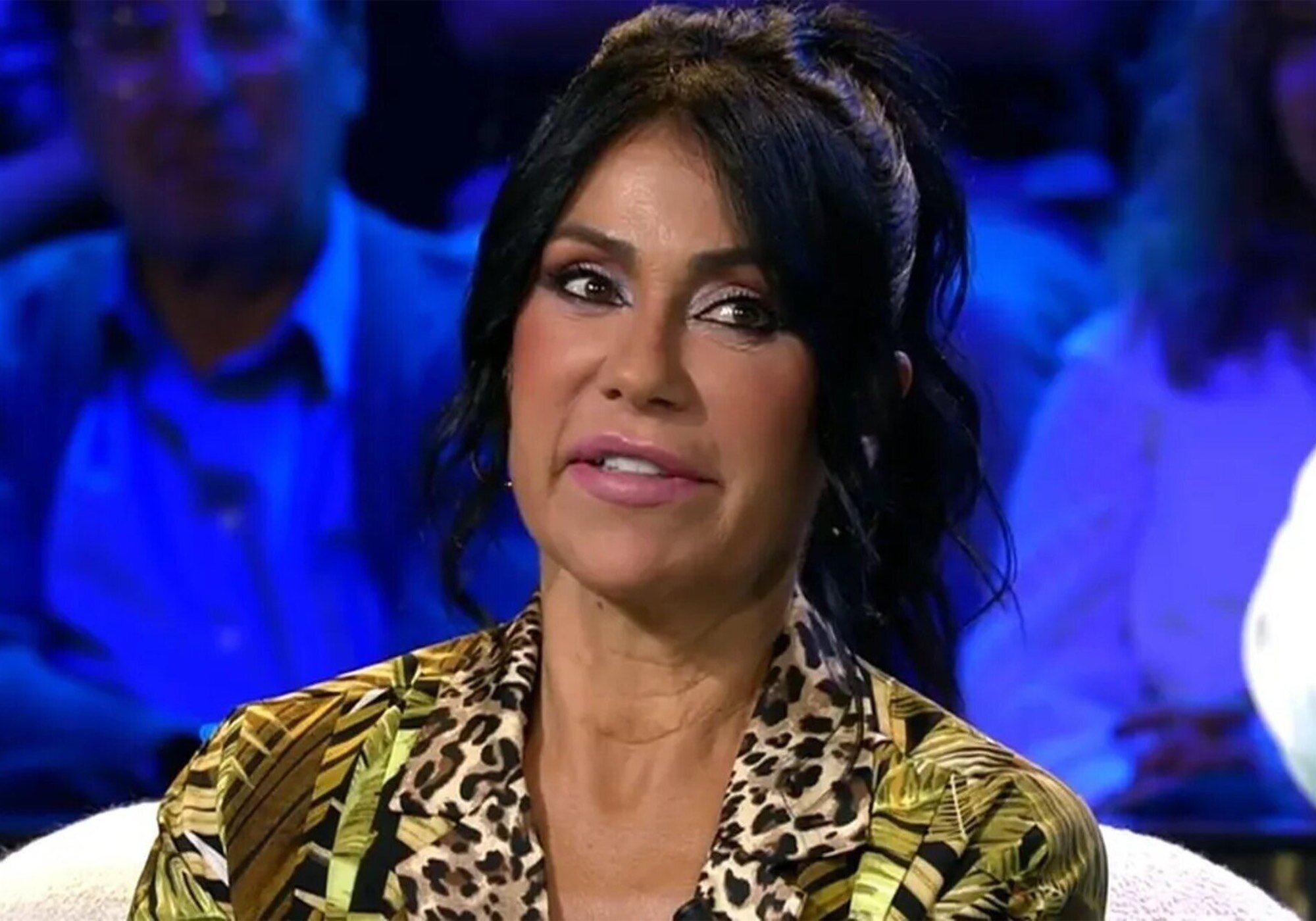 Maite Galdeano, en una de sus múltiples colaboraciones en los platós de Mediaset