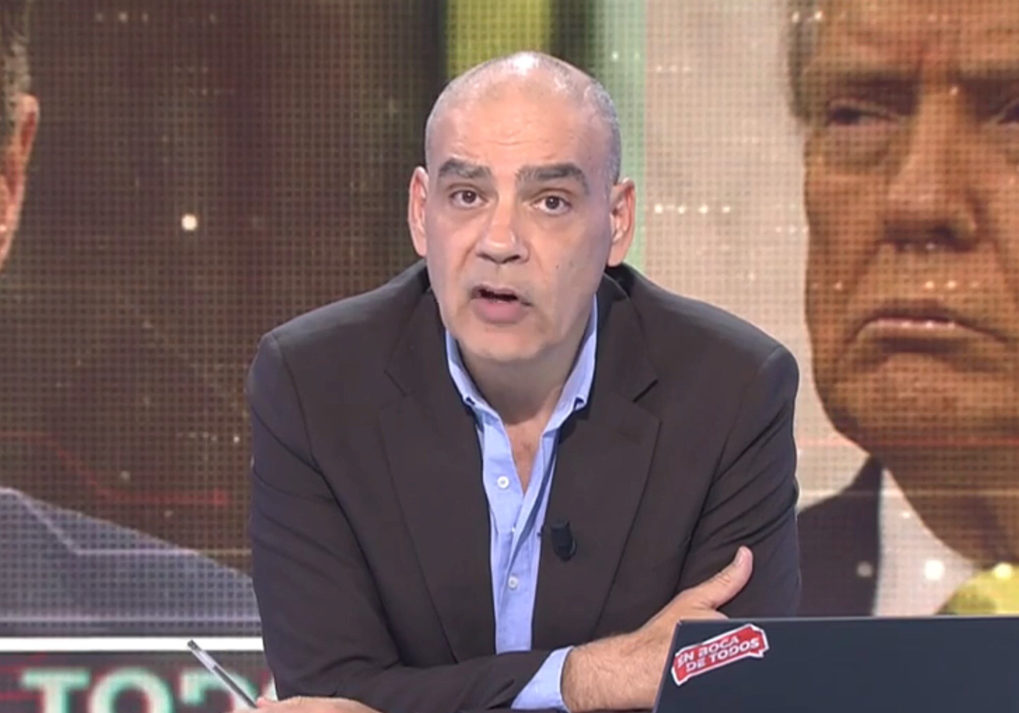 Nico Abad, narrando el suceso en 'En boca de todos'