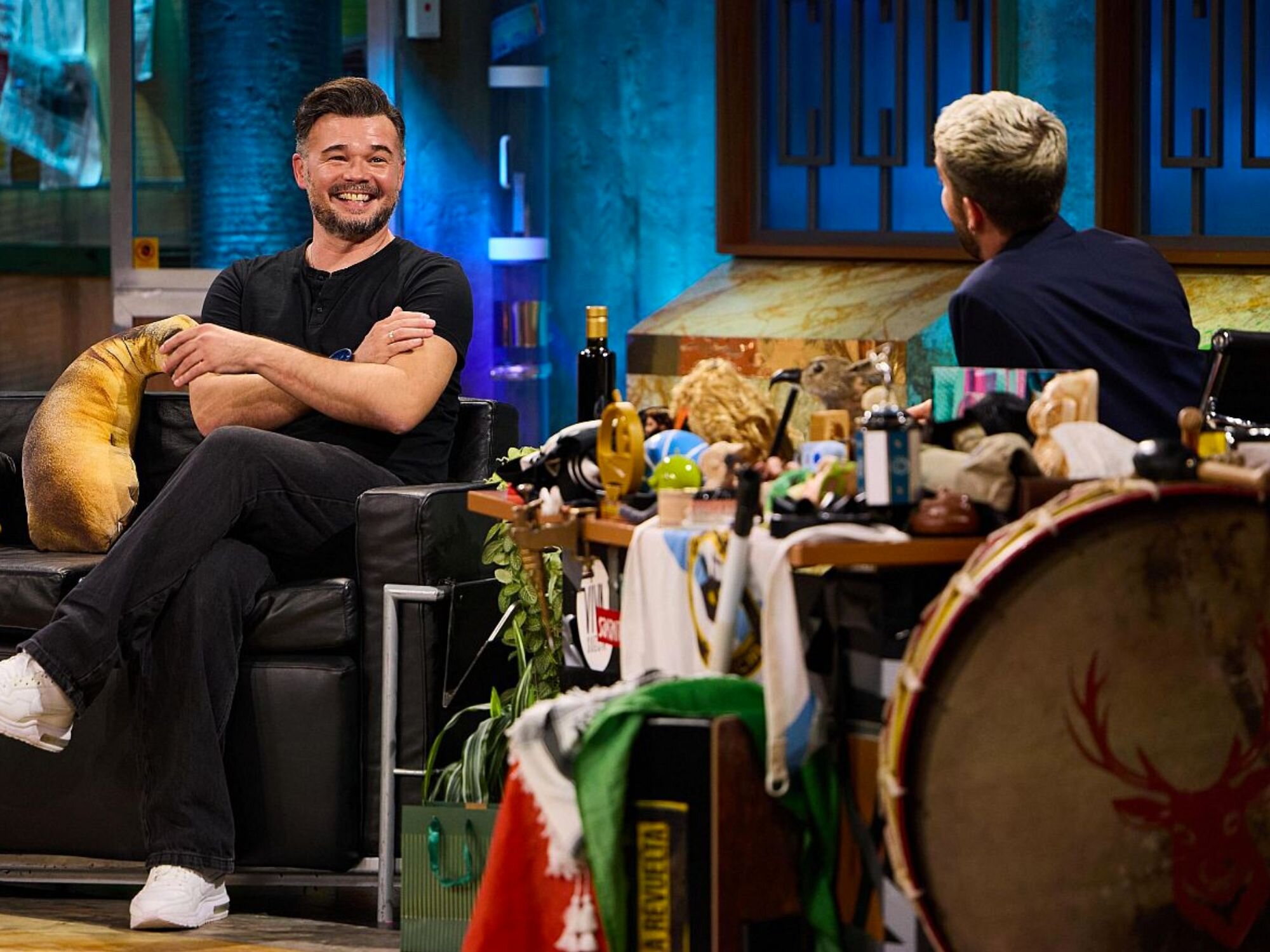 Gabriel Rufián con David Broncano en 'La revuelta'