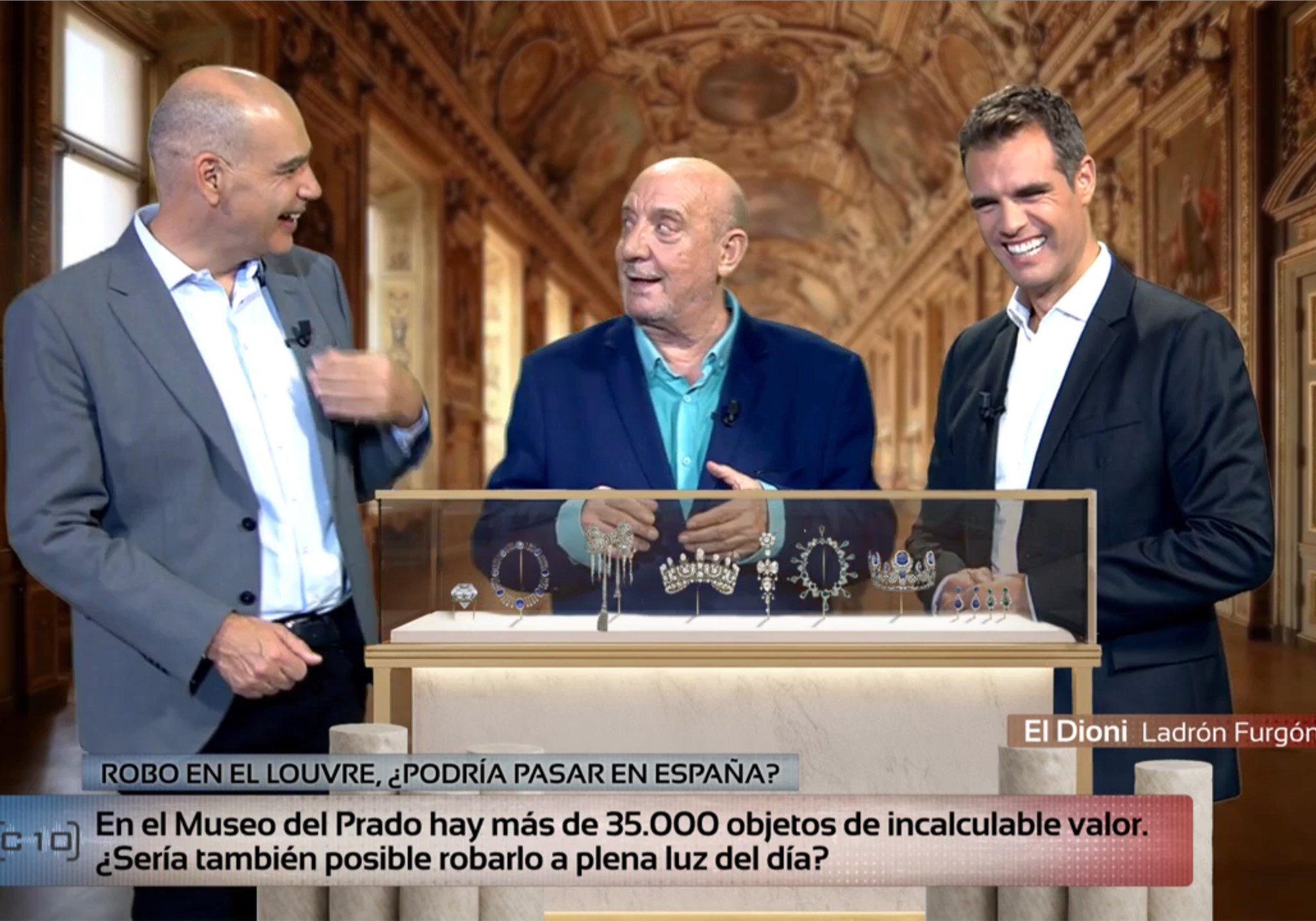 El Dioni, entre Nacho Abad y David Aleman, en 'Código 10'