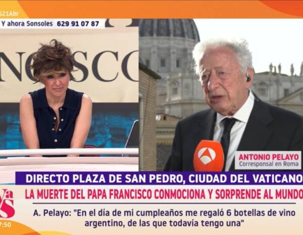 Antonio Pelayo habla del papa Francisco en 'Y ahora, Sonsoles'