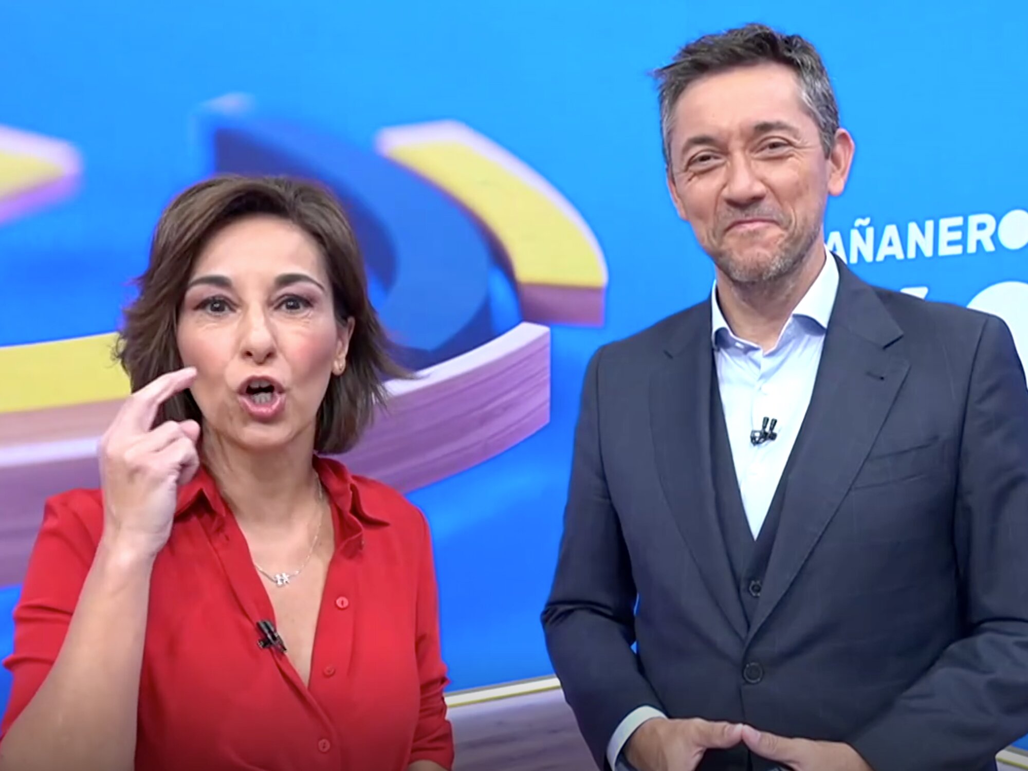 Adela González y Javier Ruiz, en 'Mañaneros 360'