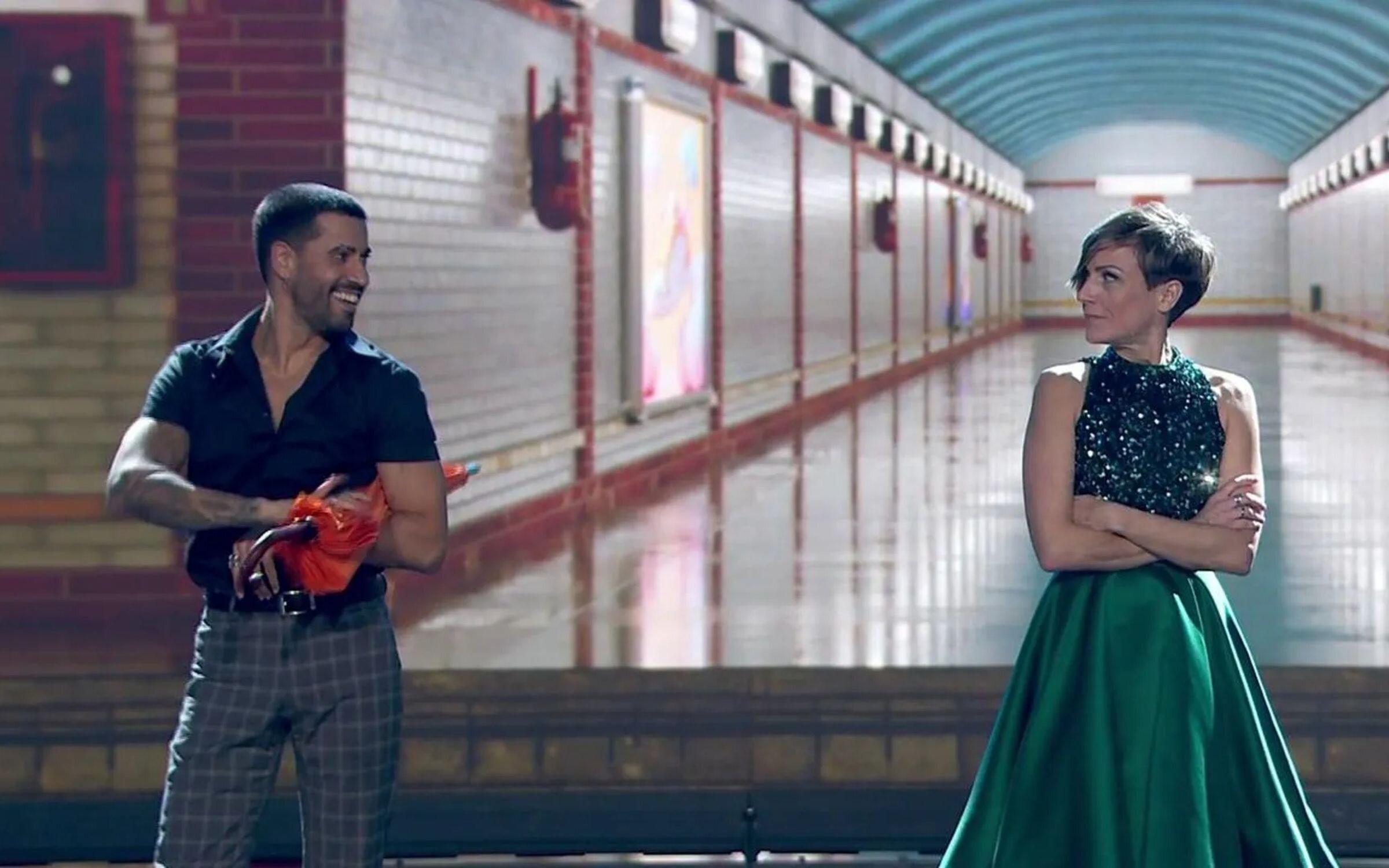 Sara Escudero junto a Rubén Rodríguez en 'Bailando con las estrellas'