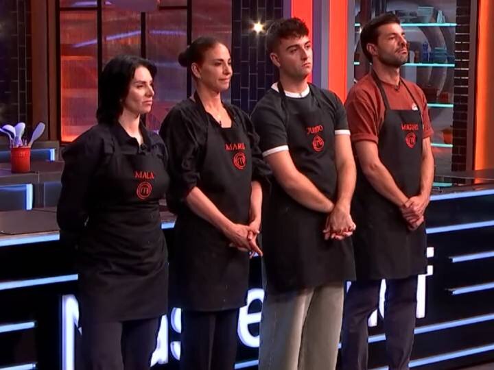 Mala, Mariló, Juanjo y Miguel en la eliminatoria del programa 9 de 'MasterChef Celebrity 10'