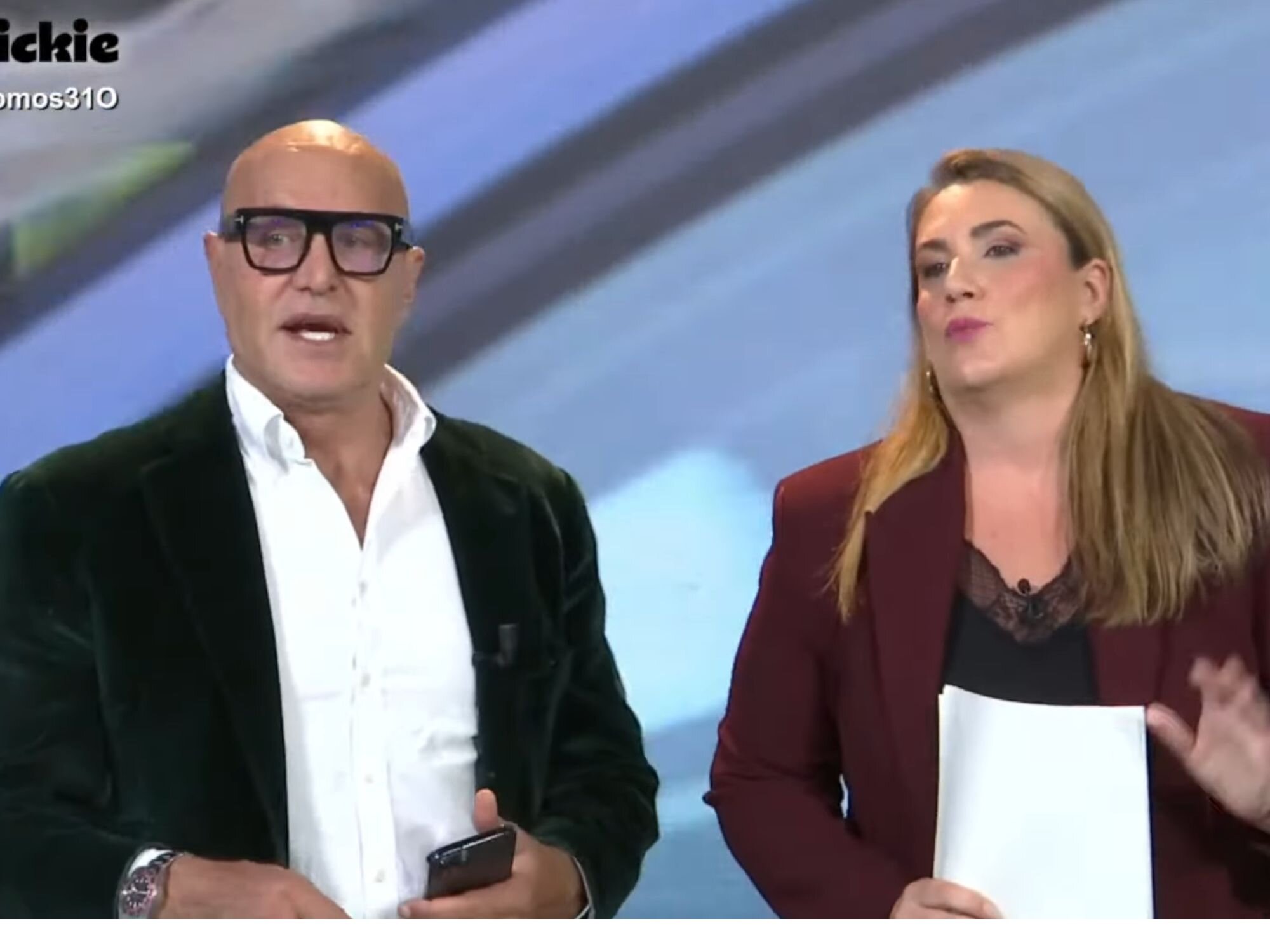 Kiko Matamoros y Carlota Corredera en 'No somos nadie'