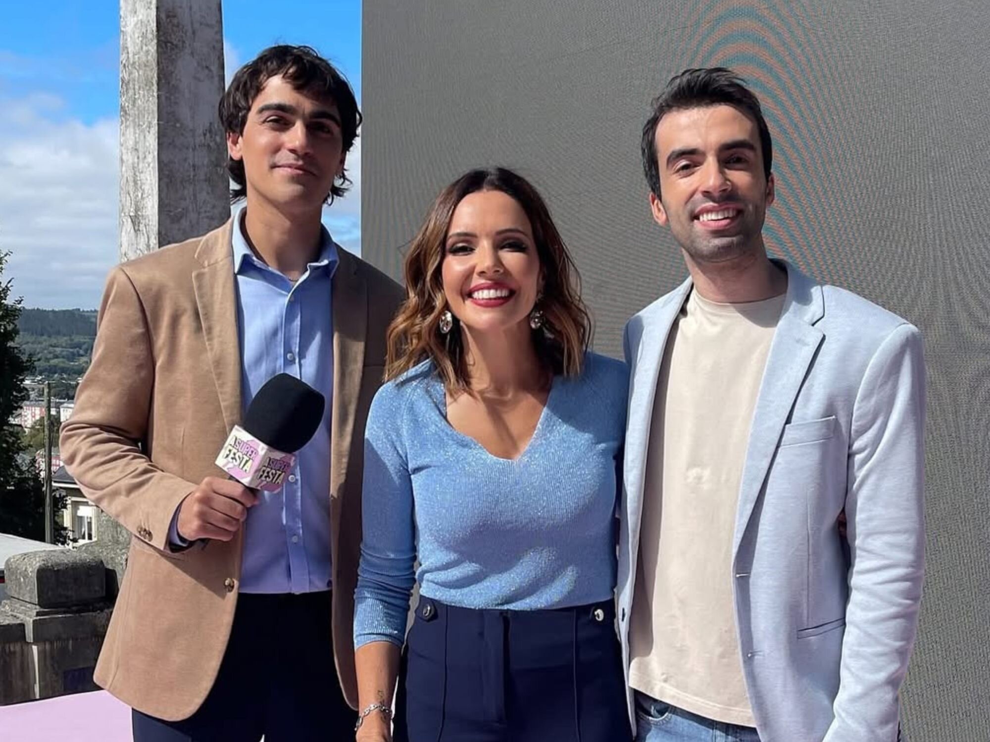 Borjamina en 'A super festa' de la televisión gallega