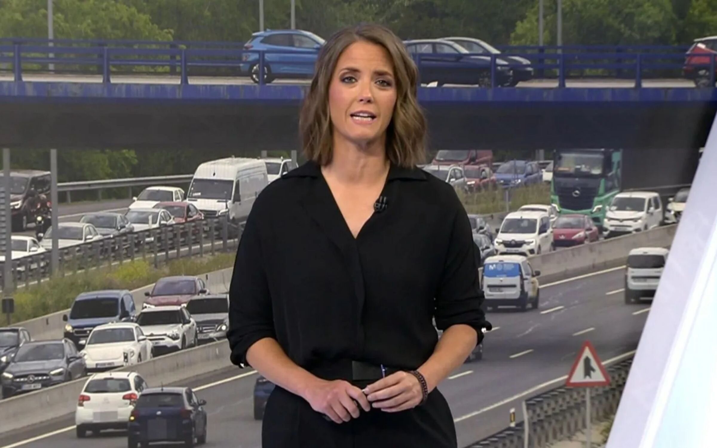 María Casado presentando 'Informativos Telecinco Fin de Semana'