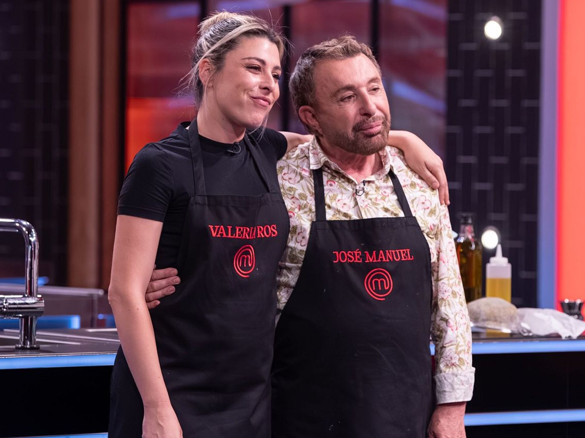 Valeria Ros y José Manuel Parada en 'MasterChef Celebrity'