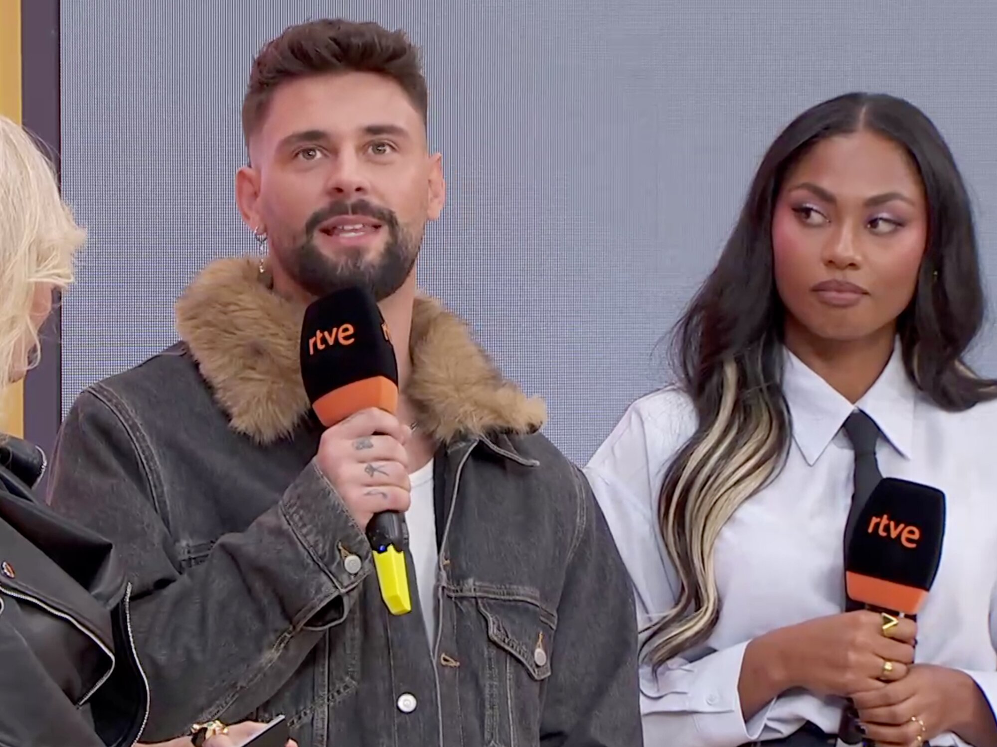 J Kbello y Nia en la rueda de prensa de 'Hasta el fin del mundo'